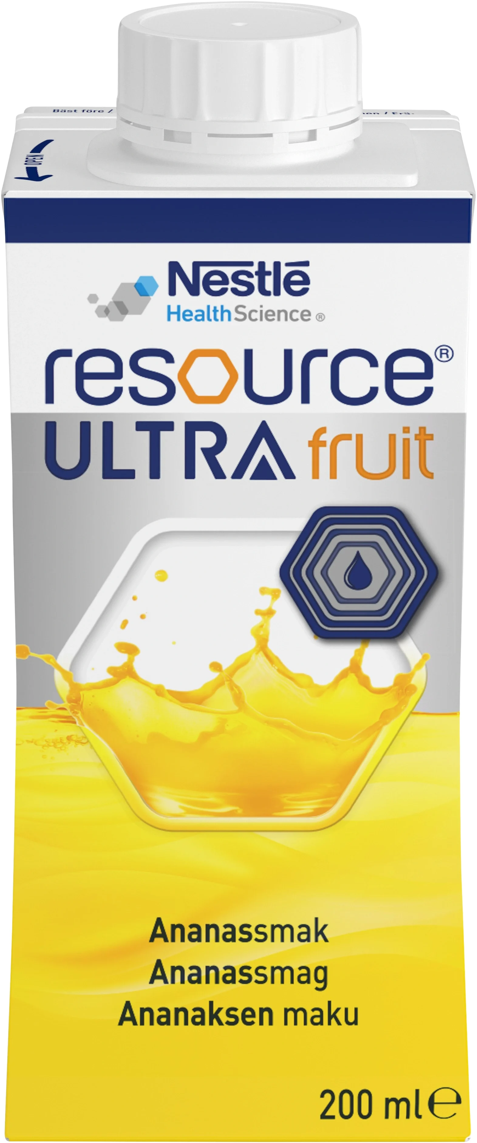 Resource Ultra Fruit Ananas 4x200 ml - Näringsdrycker