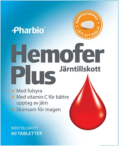 Pharbio Hemofer Järn Plus 60 st - Bli gravid