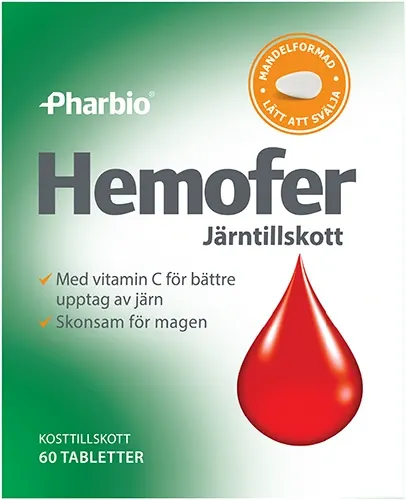 Pharbio Hemofer Järn 60 st - Järn