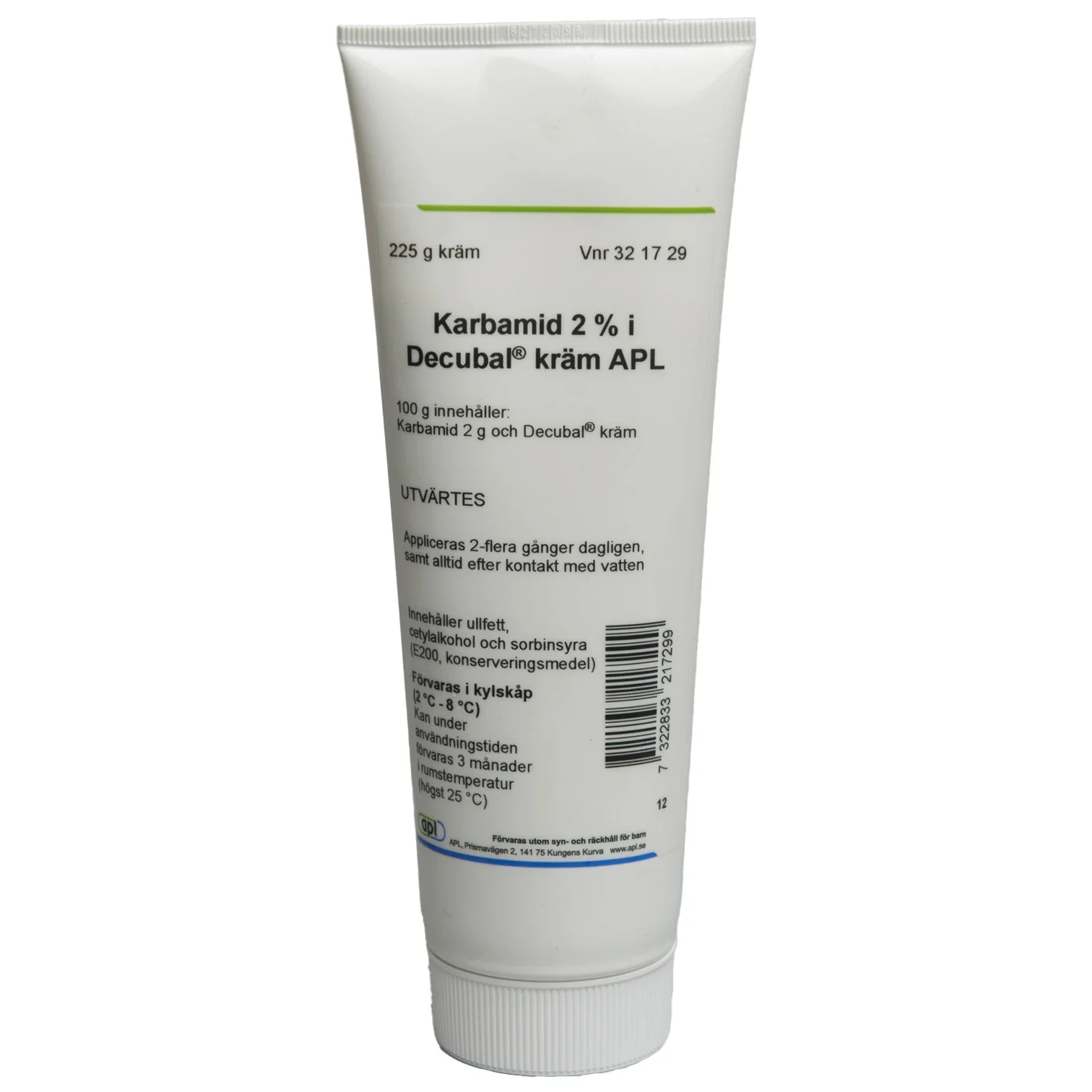 Karbamid 2% i Decubal Kräm APL 225 g - Torr hud