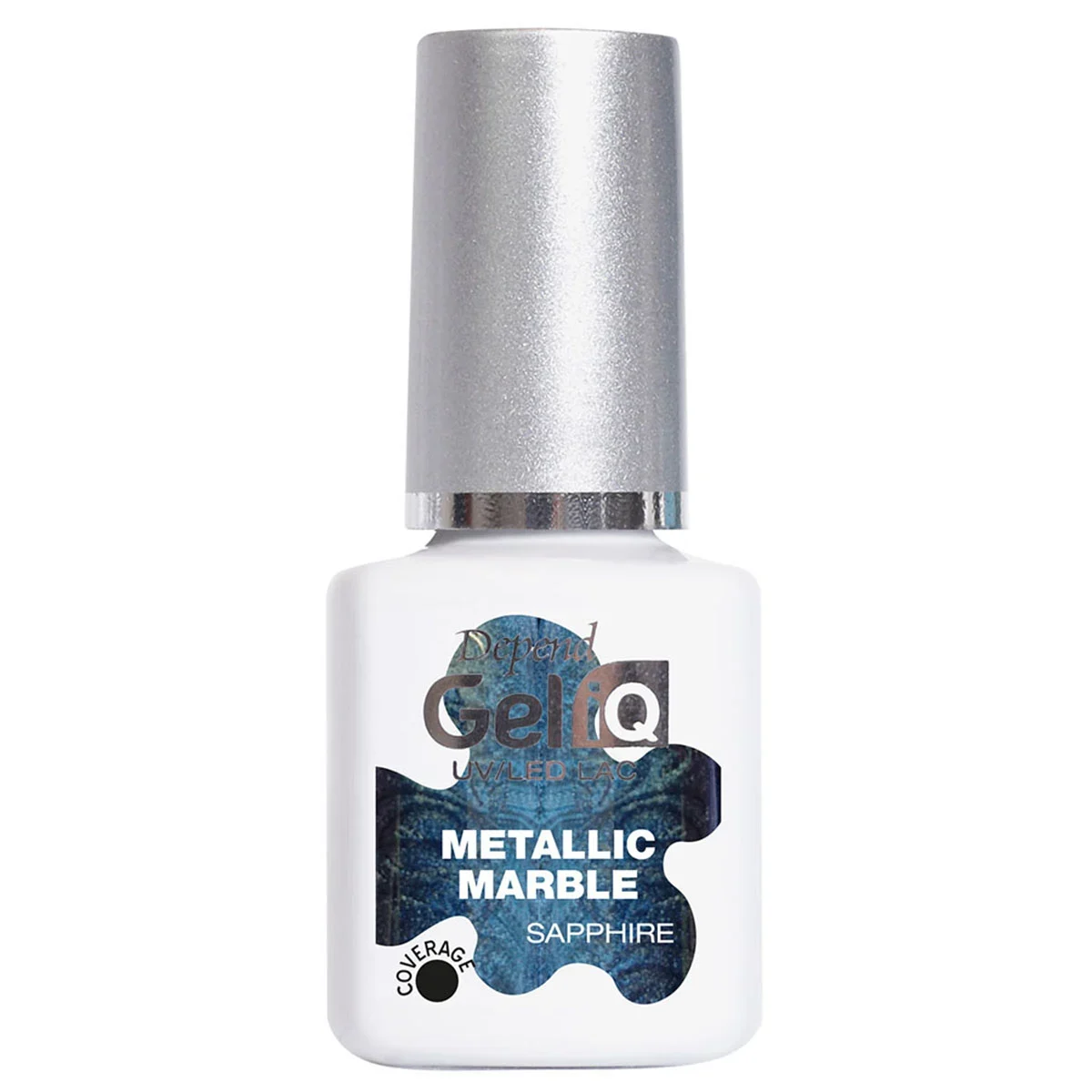 Depend Gel iQ Metallic Marble 5 ml Sapphire - Gellack