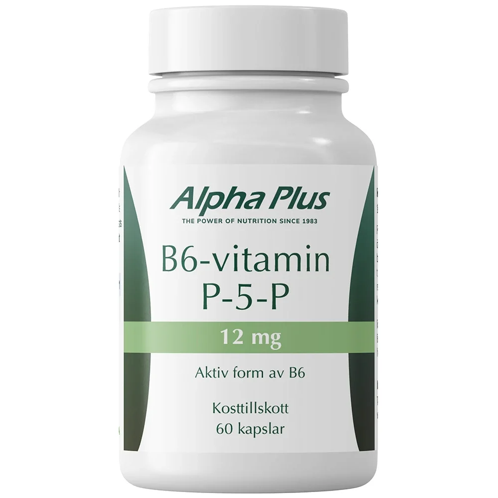 Alpha Plus B6-vitamin P-5-P 12mg 60 kapslar - B-vitamin