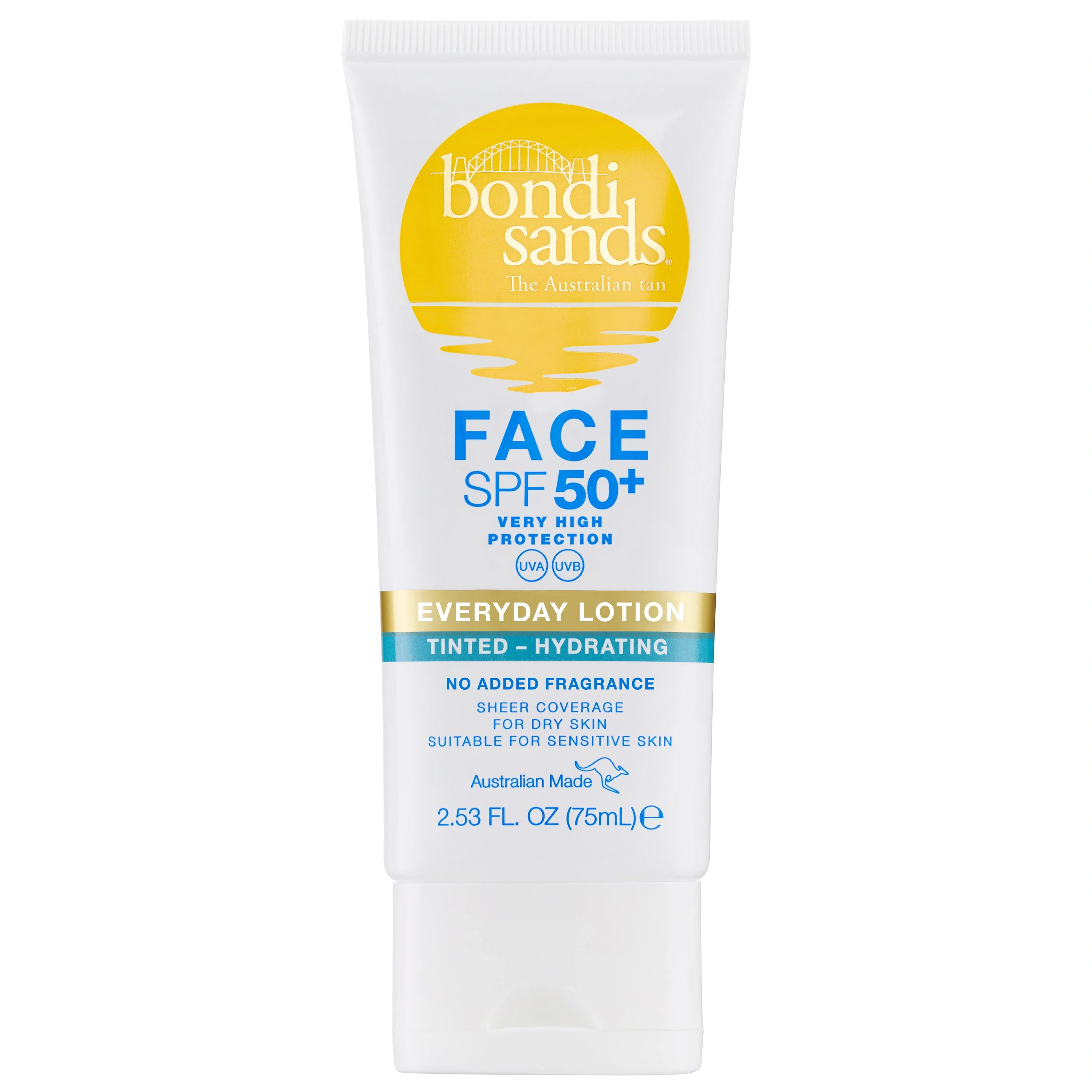 Bondi Sands Everyday Face Lotion Tinted SPF 50+, 75 ml - Solskydd ansikte
