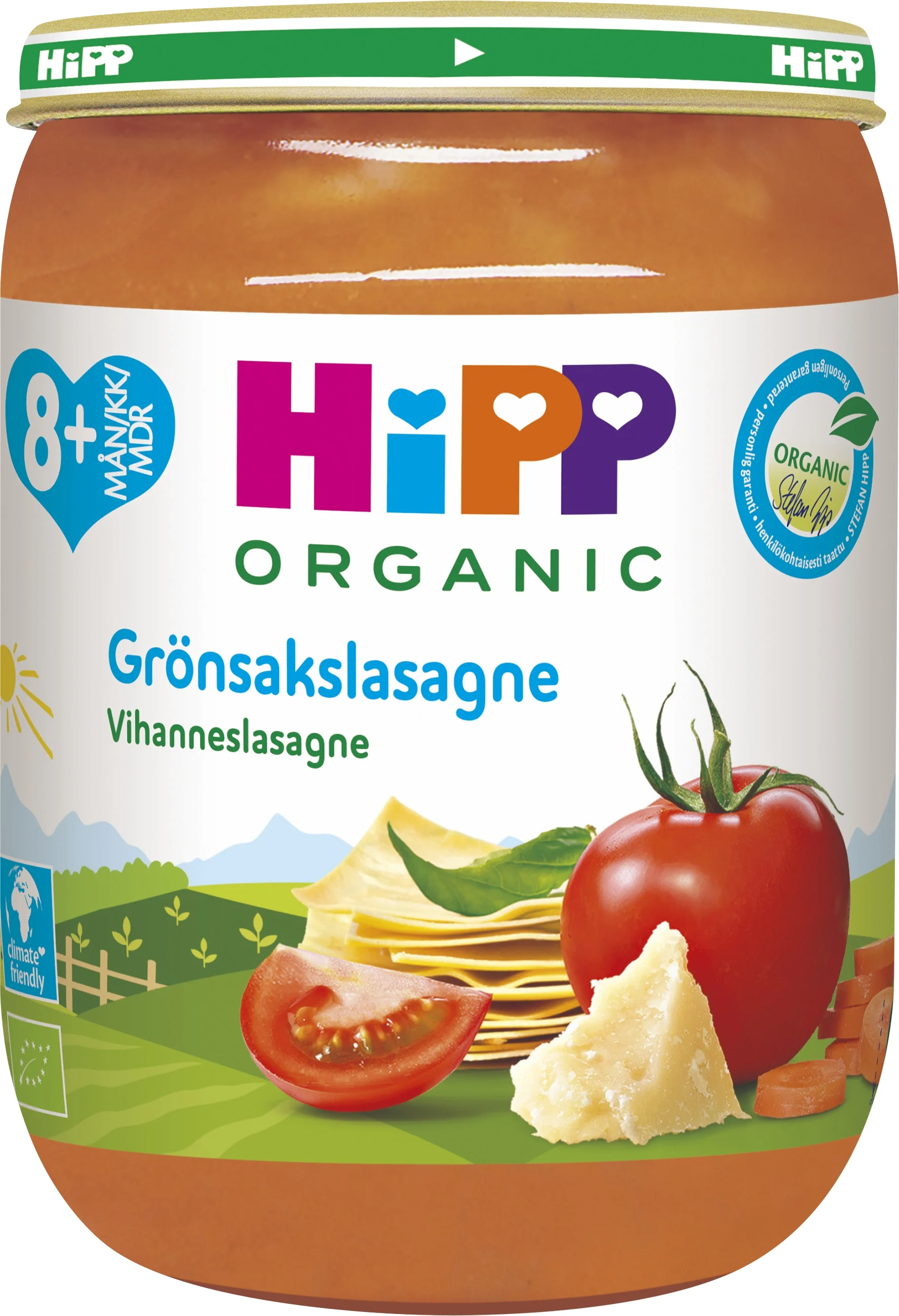 HiPP Grönsakslasagne 8 mån 190g - Barnmat
