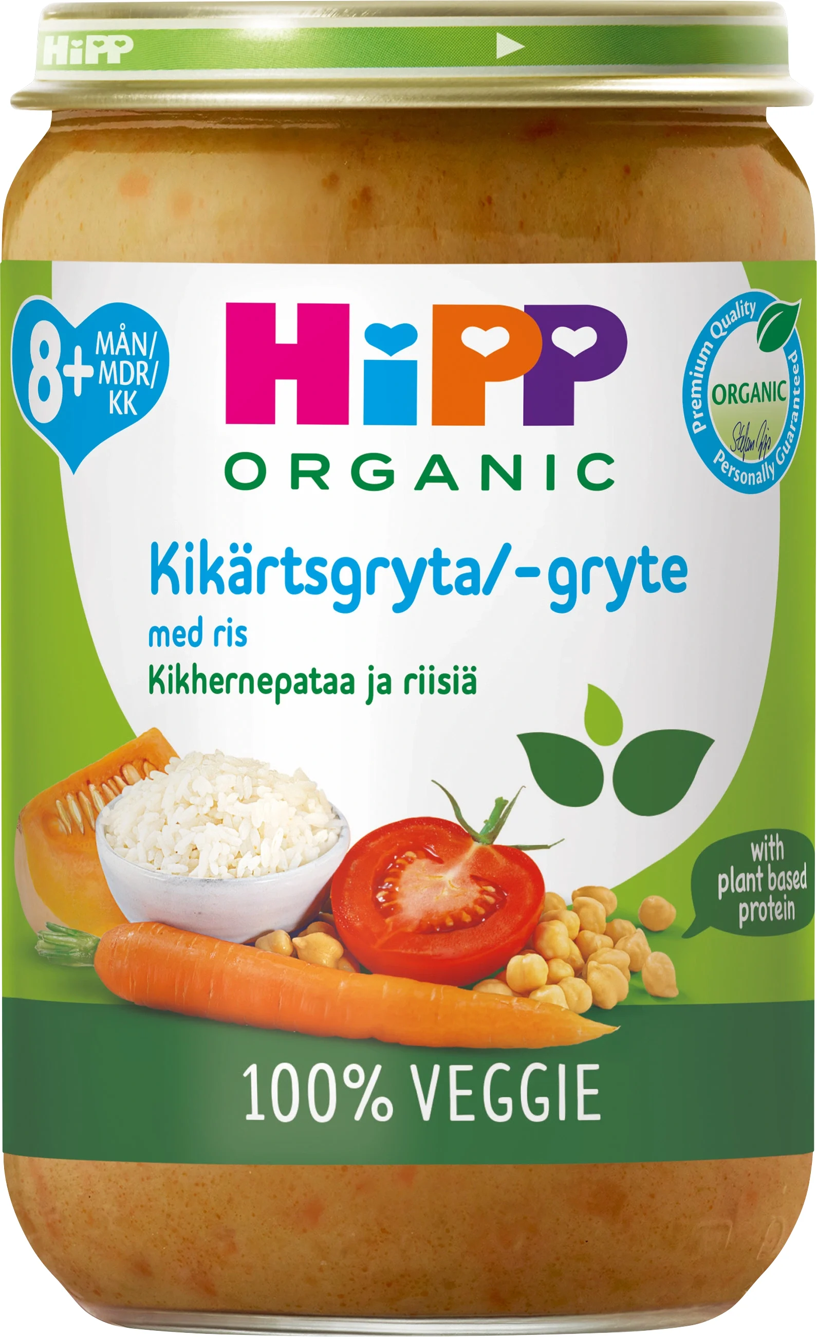 HiPP Kikärtsgryta med ris 8 mån 220 g - Barnmat