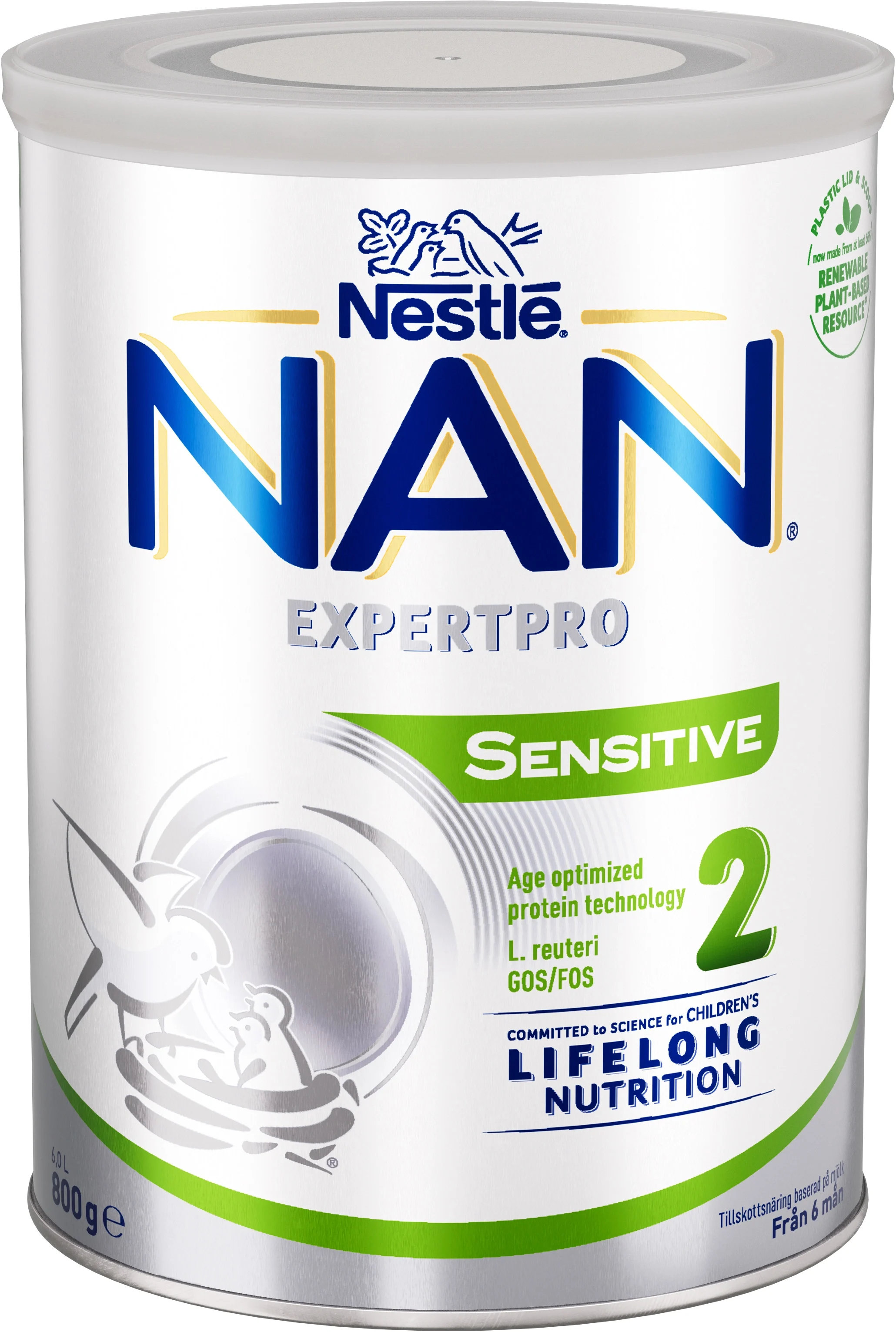 NAN Expertpro Sensitive 2 Tillskottsnäring 800 g - Mjölkersättning