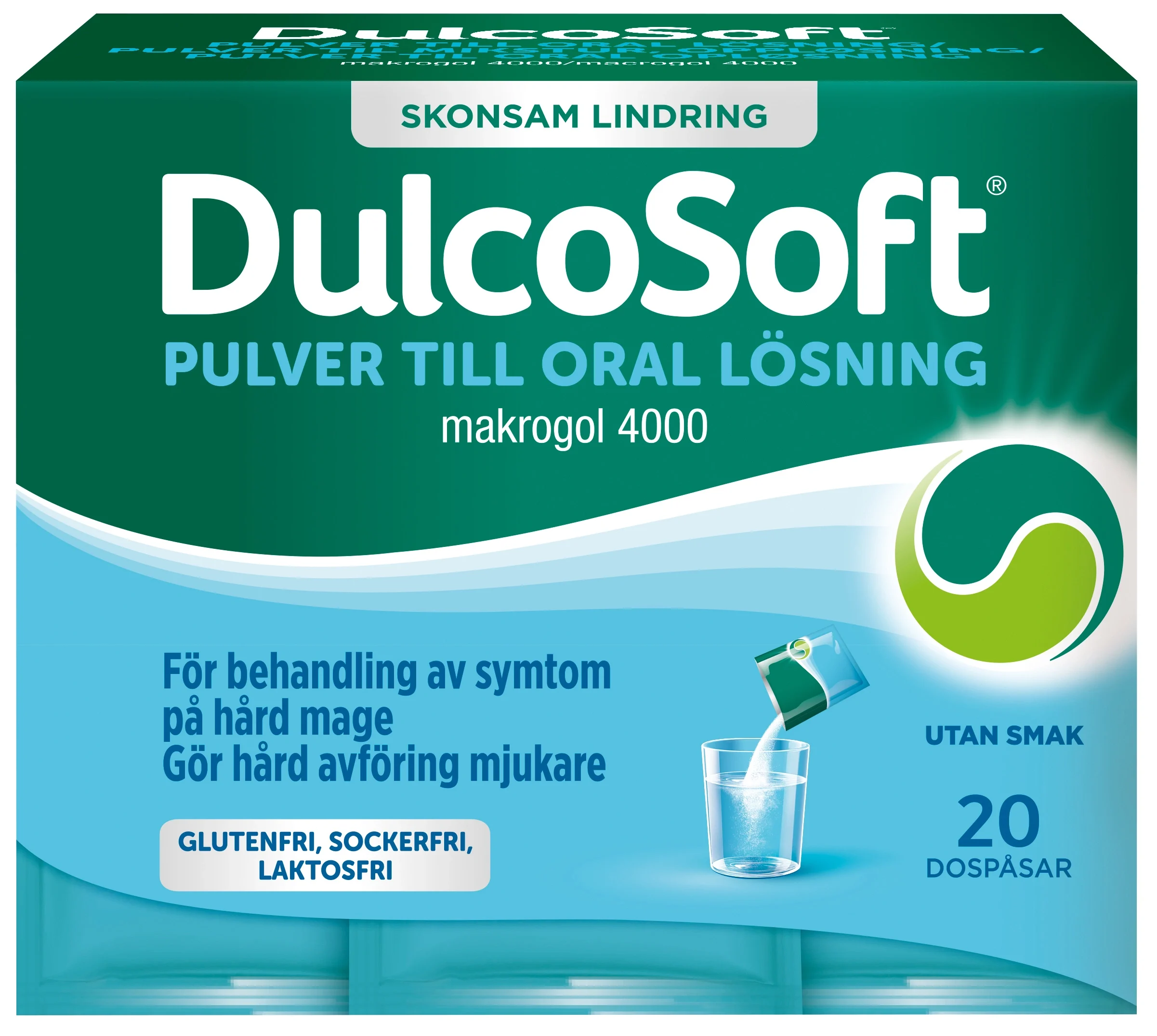DulcoSoft pulver till oral lösning dospåse 20 st - Förstoppning & hård mage