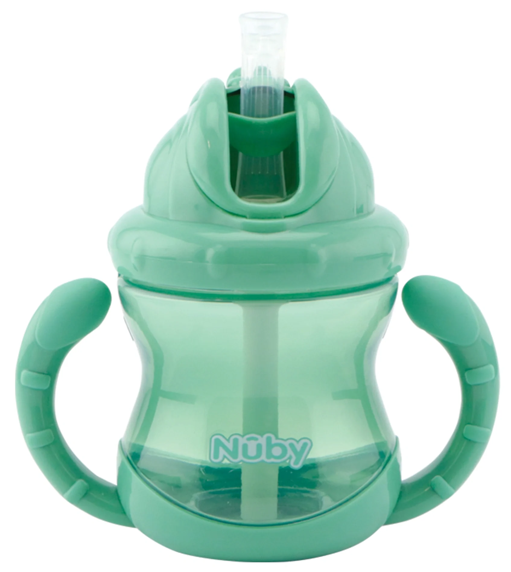Nuby Flip It Cup Twin Handle 240 ml Grön - Pipmuggar & dricksflaskor