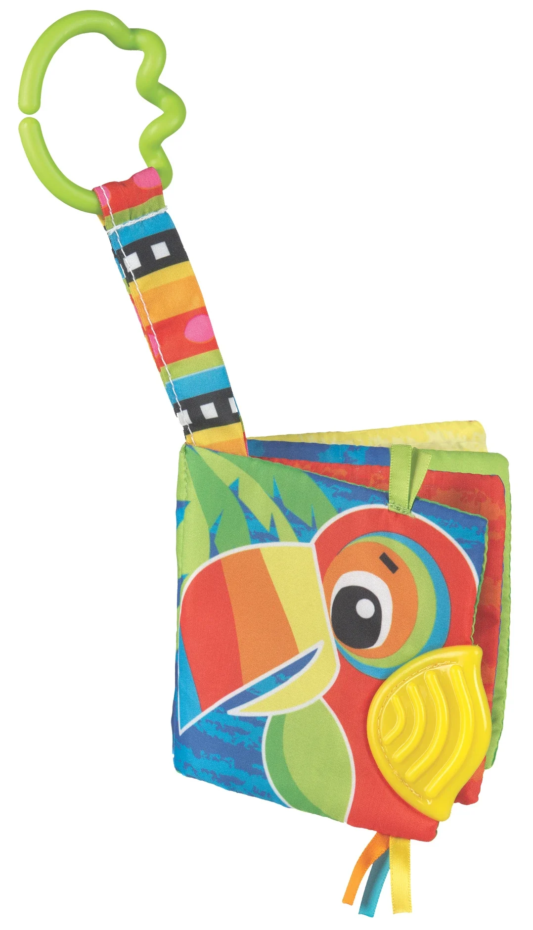 Playgro Jazzy Jungle Teether Book Aktivitetsleksak 3 mån+ - Barnböcker
