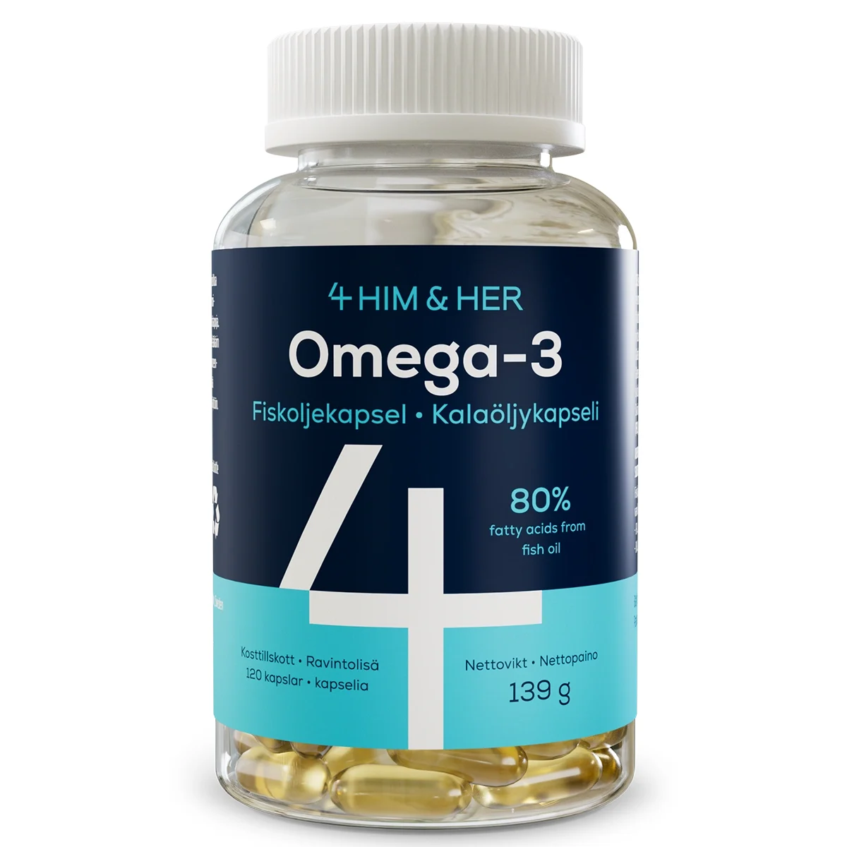 4Him&Her Omega-3 80% 120 st - Omega 3