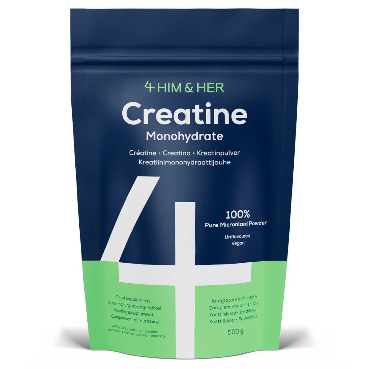 4Him&Her Kreatinmonohydrat 500 g - Kreatin