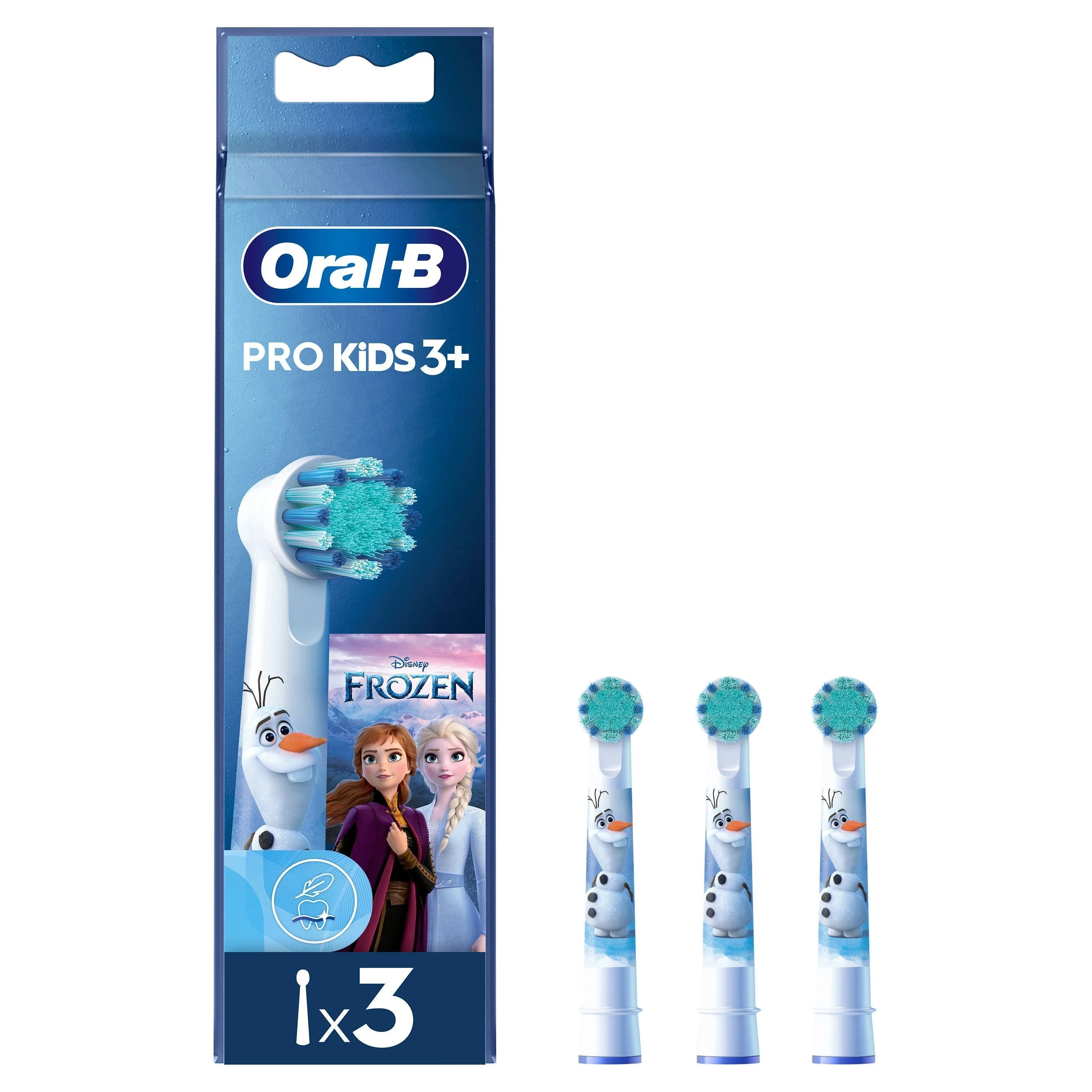 Oral-B Pro Kids Borsthuvuden Frost 3 st - Tandborsthuvuden för barn