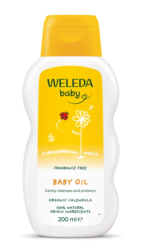 Weleda Baby Calendula Baby Oil 200 ml - Badolja och duschtvål för barn