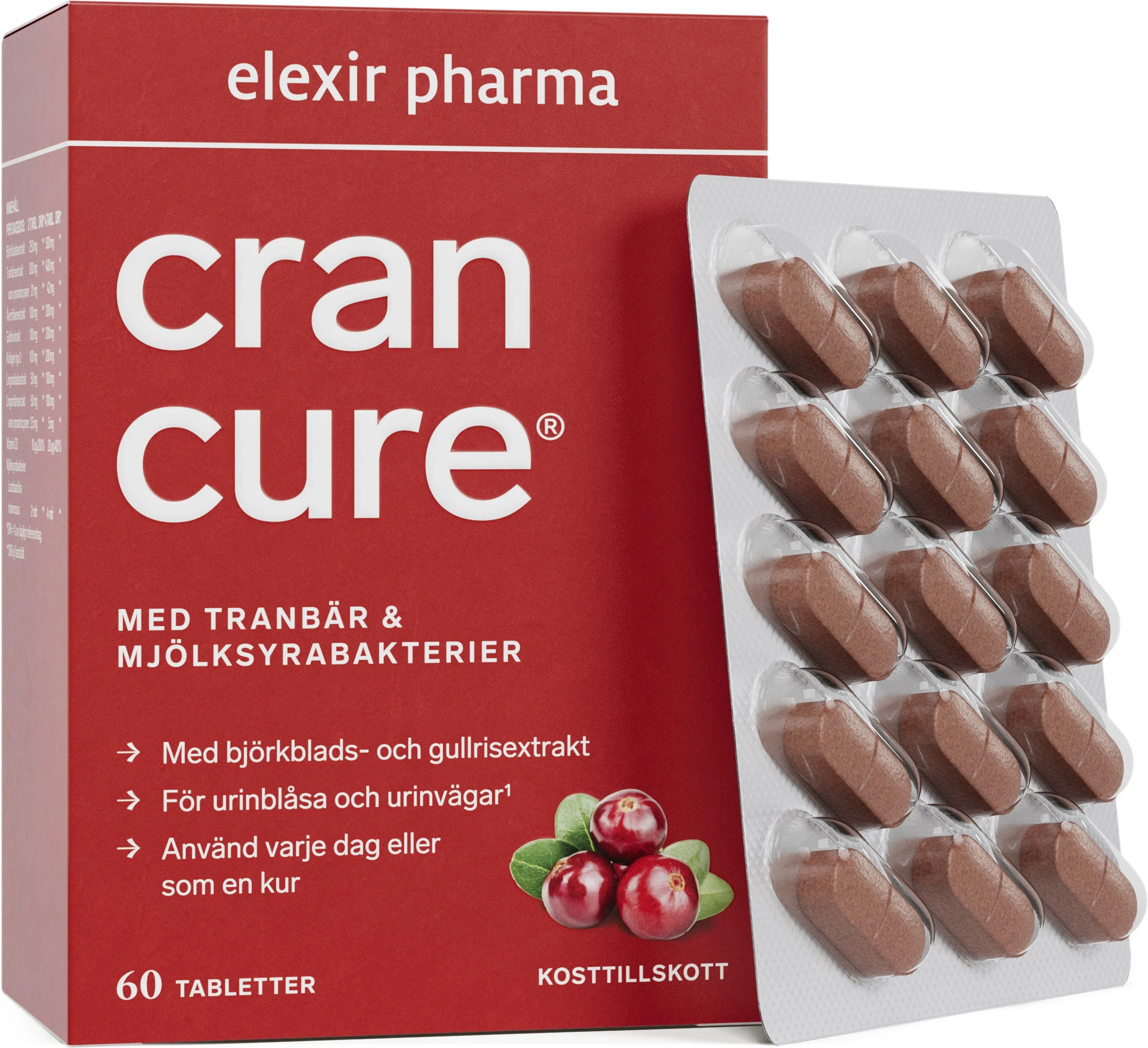 Elexir Pharma Cran Cure® 60 tabletter
