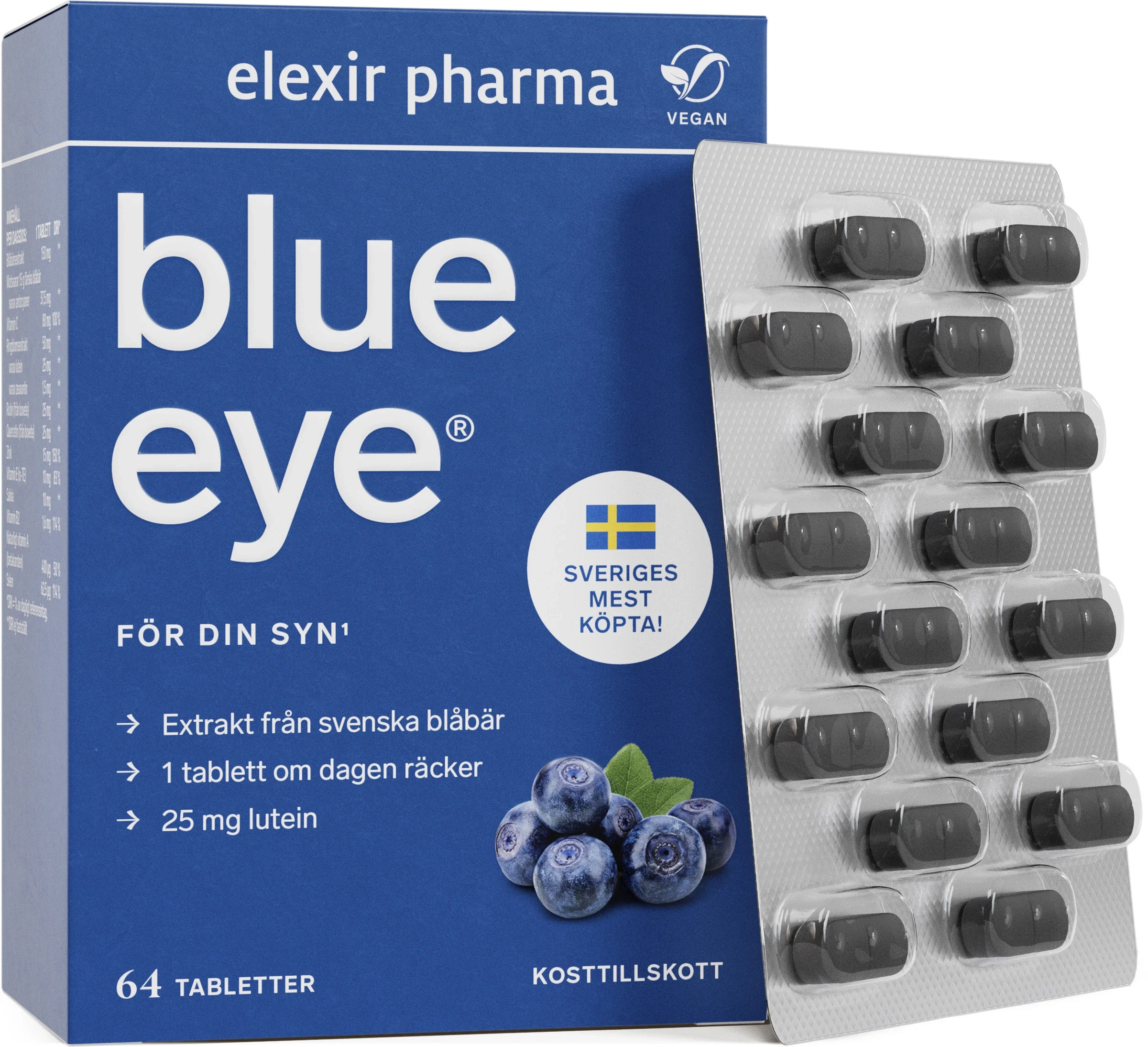 Elexir Pharma Blue Eye 64 tabletter - A-vitamin