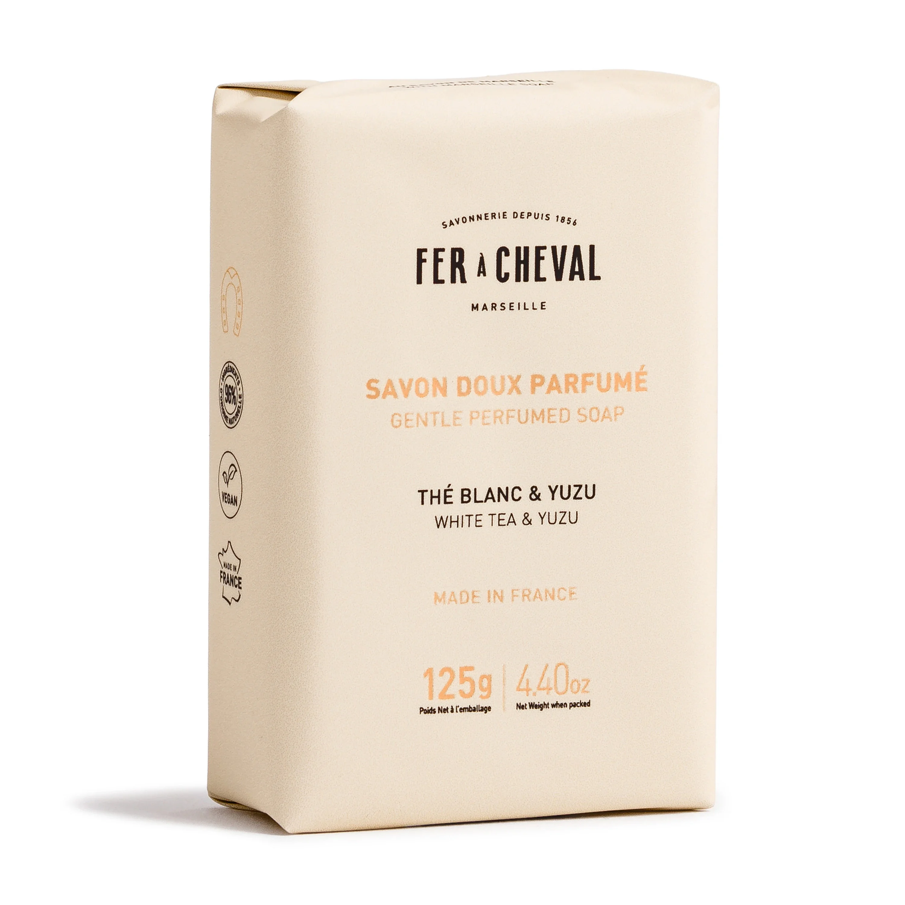Fer à Cheval Fast Tvål White Tea & Yuzu 125 g