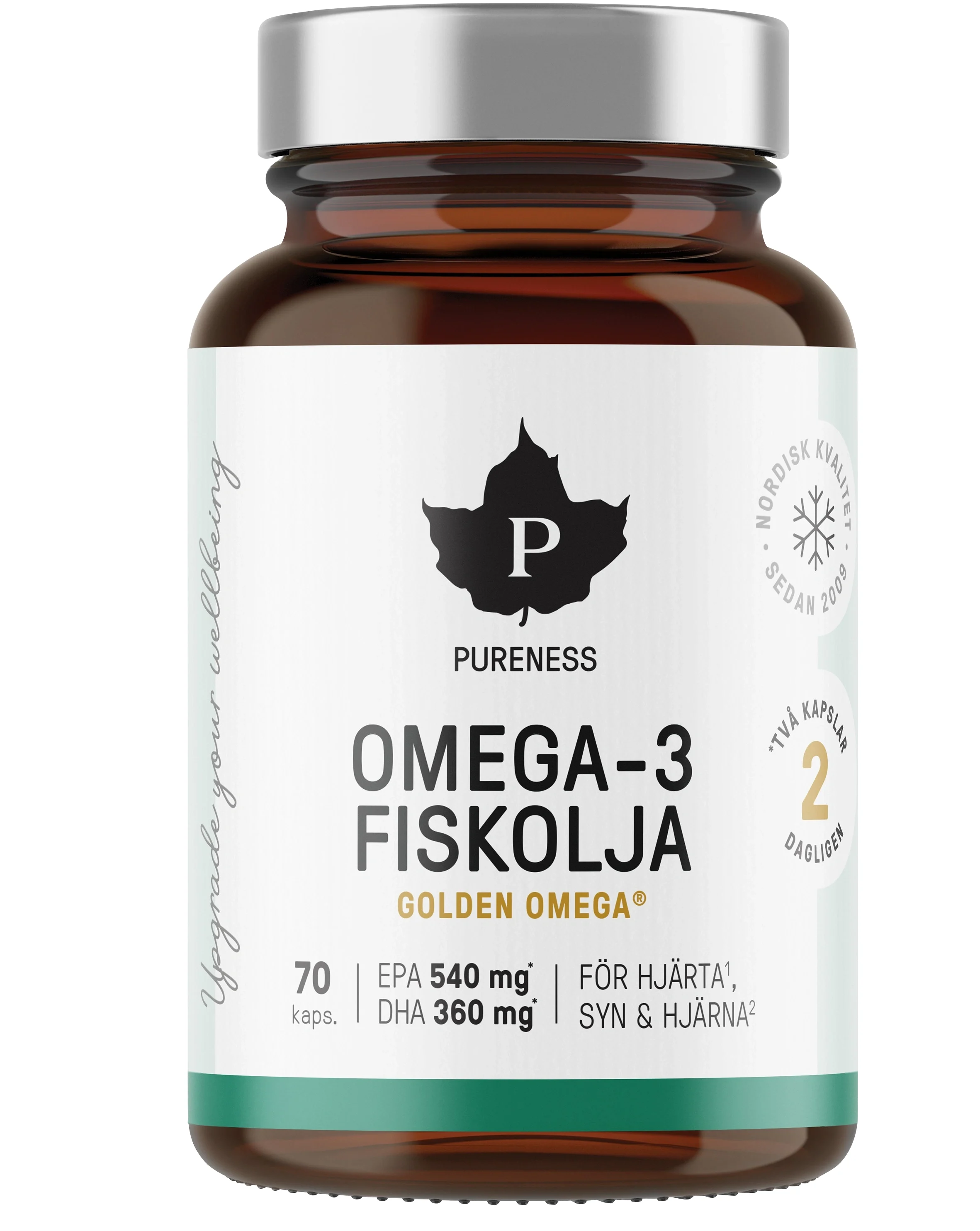 Pureness Omega-3 Fiskolja 70 kapslar - Omega 3