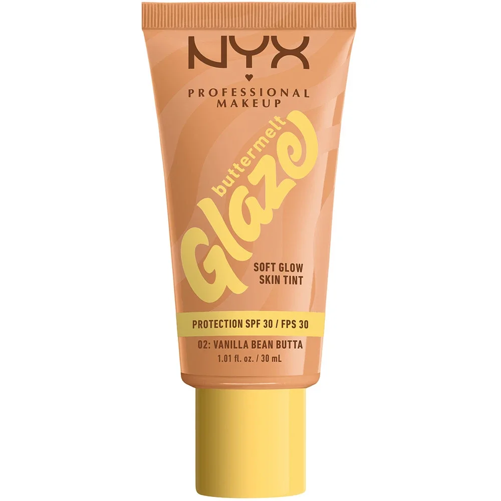 NYX Professional Makeup Buttermelt Glaze Skin Tint SPF30, 30 ml 02 Vanilla Bean - Makeup