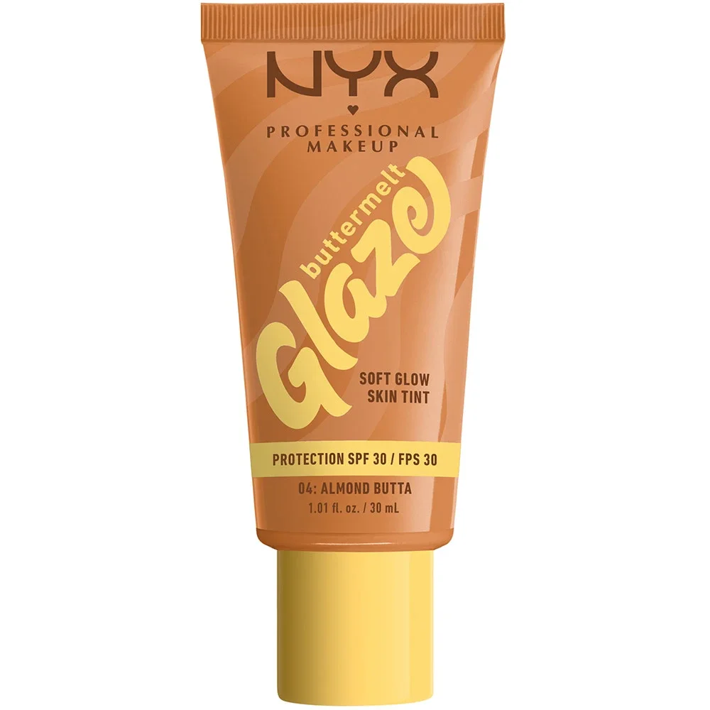 NYX Professional Makeup Buttermelt Glaze Skin Tint SPF30, 30 ml 04 Almond - Makeup