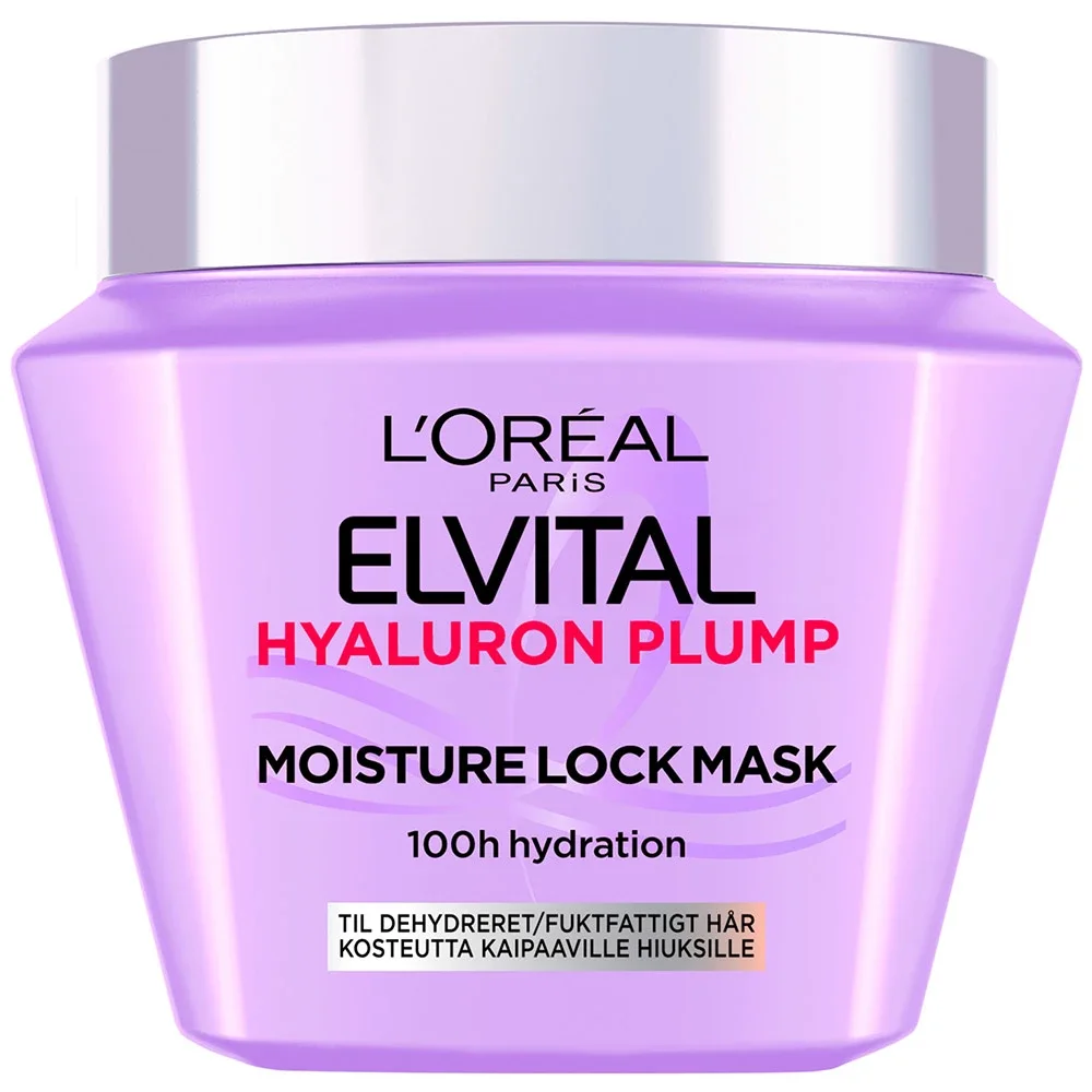 L'oréal Paris Elvital Hyaluron Plump Hårinpackning För Uttorkat Hår 300 Ml,  Hårinpackning, Apotek Hjärtat