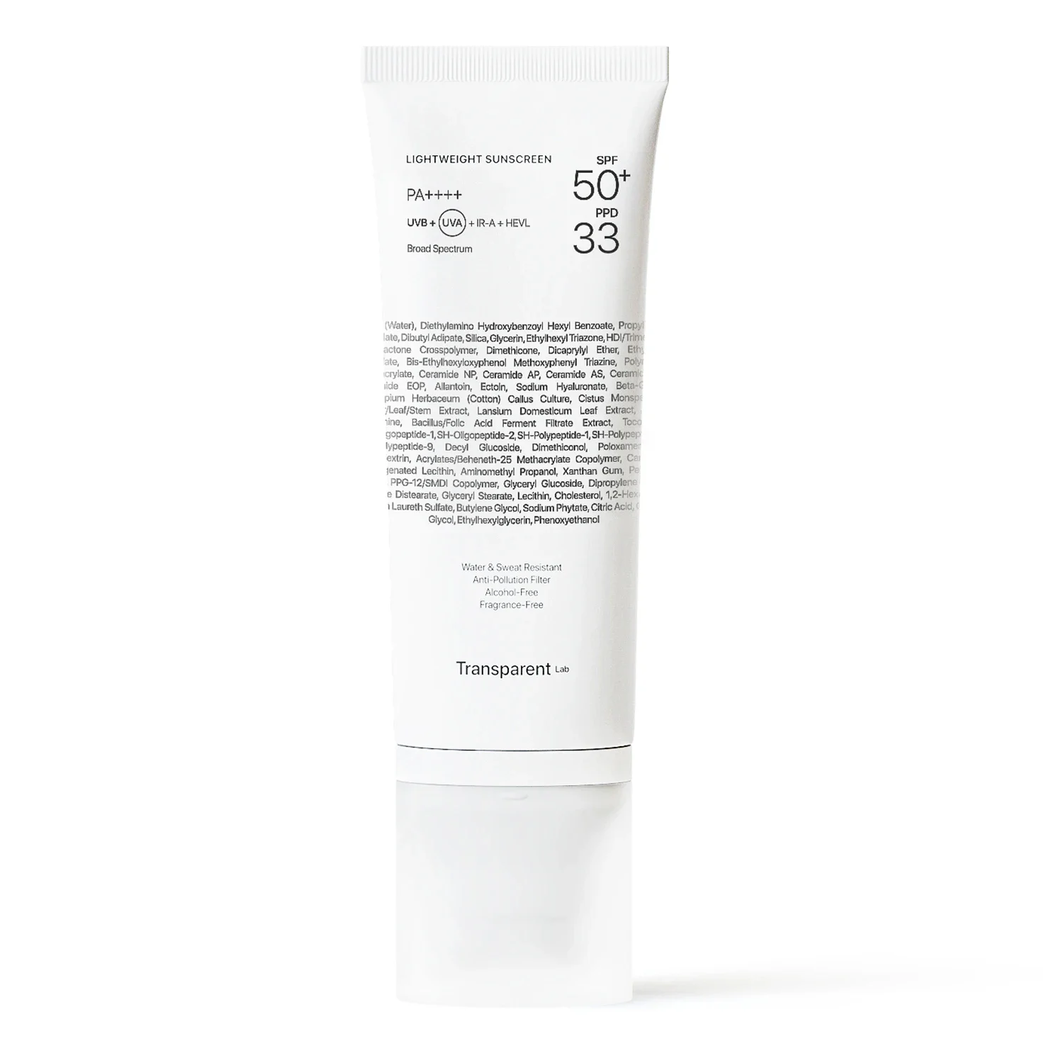 Niche Beauty Lab Transparent Lab Lightweight Sunscreen SPF50+, 100 ml