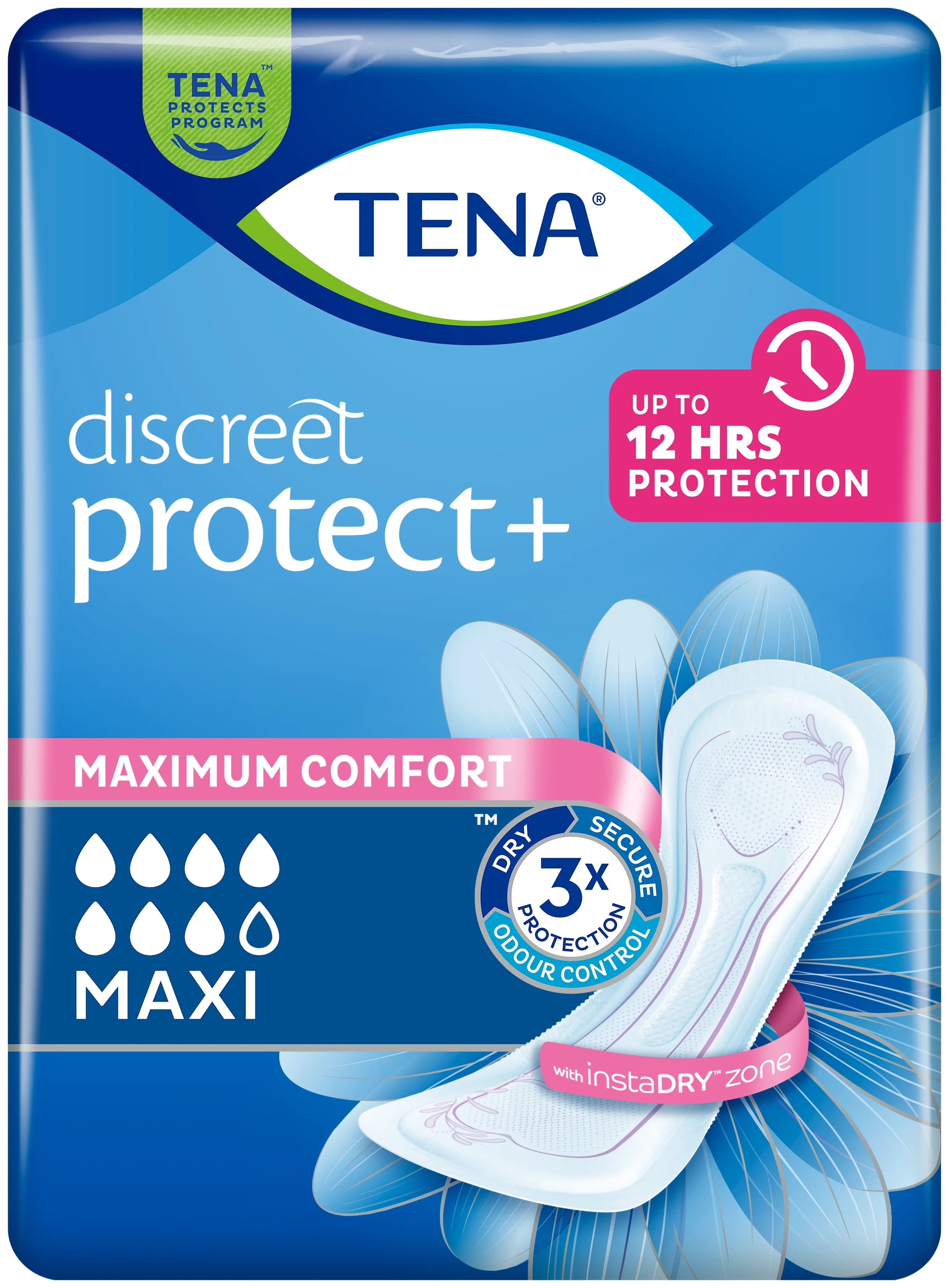 TENA Discreet Maxi InstaDry 12 st - Urinläckage & inkontinens
