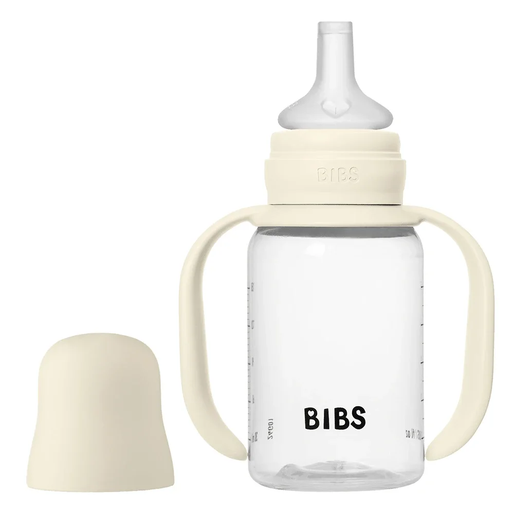 BIBS Baby Sippy Bottle Spout Silicone 150 ml 1-pack Ivory - Nappflaskor & vällingflaskor