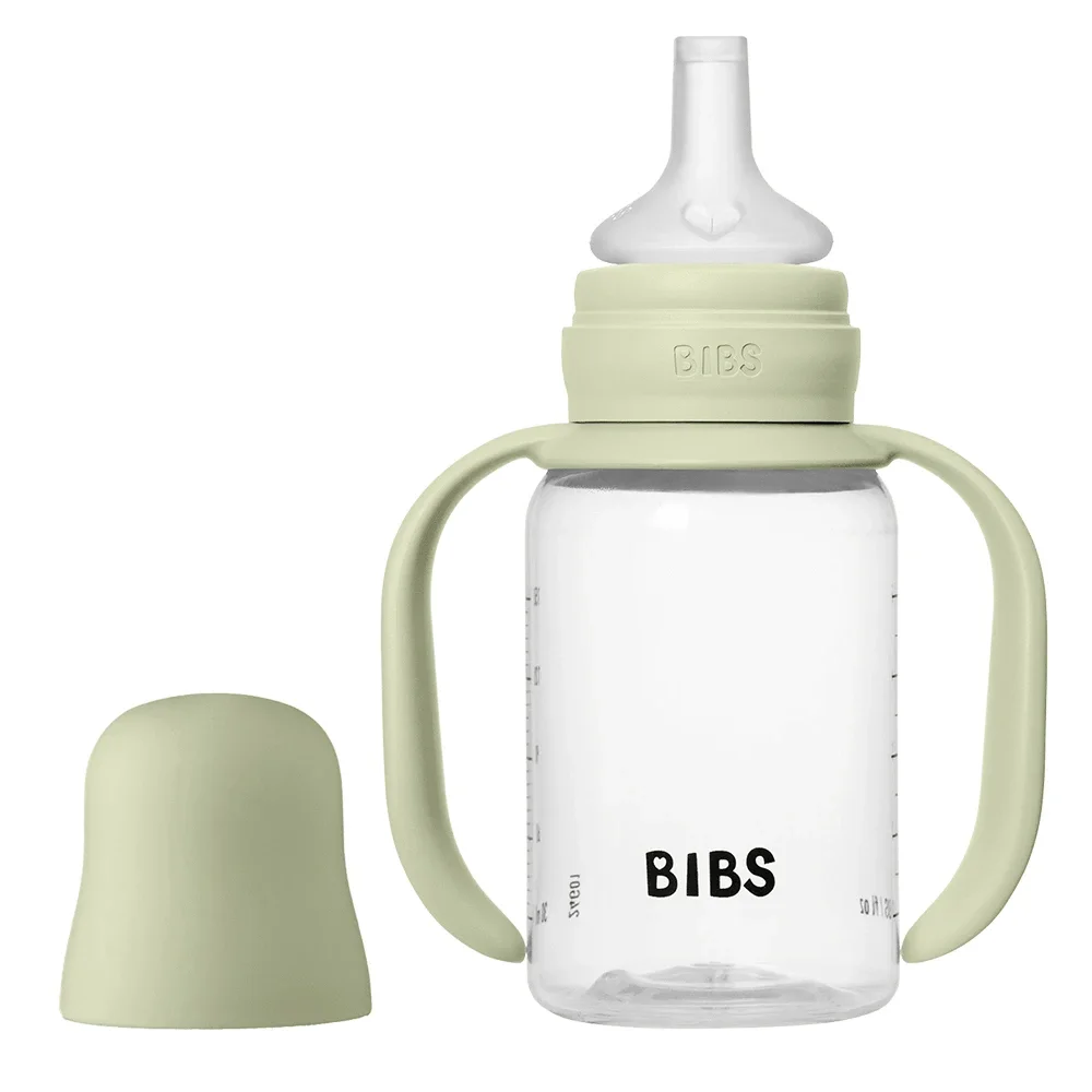 BIBS Baby Sippy Bottle Spout Silicone 150 ml 1-pack Sage - Nappflaskor & vällingflaskor