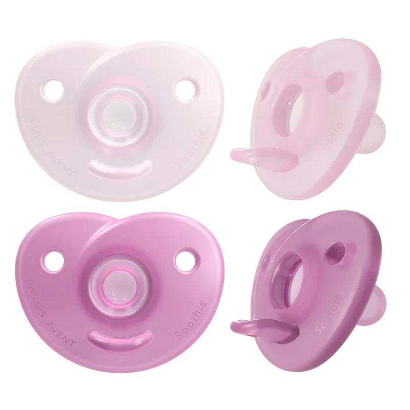 Philips Avent Soothie Napp 0-6 mån Rosa/Ljusrosa 2-pack - Nappar