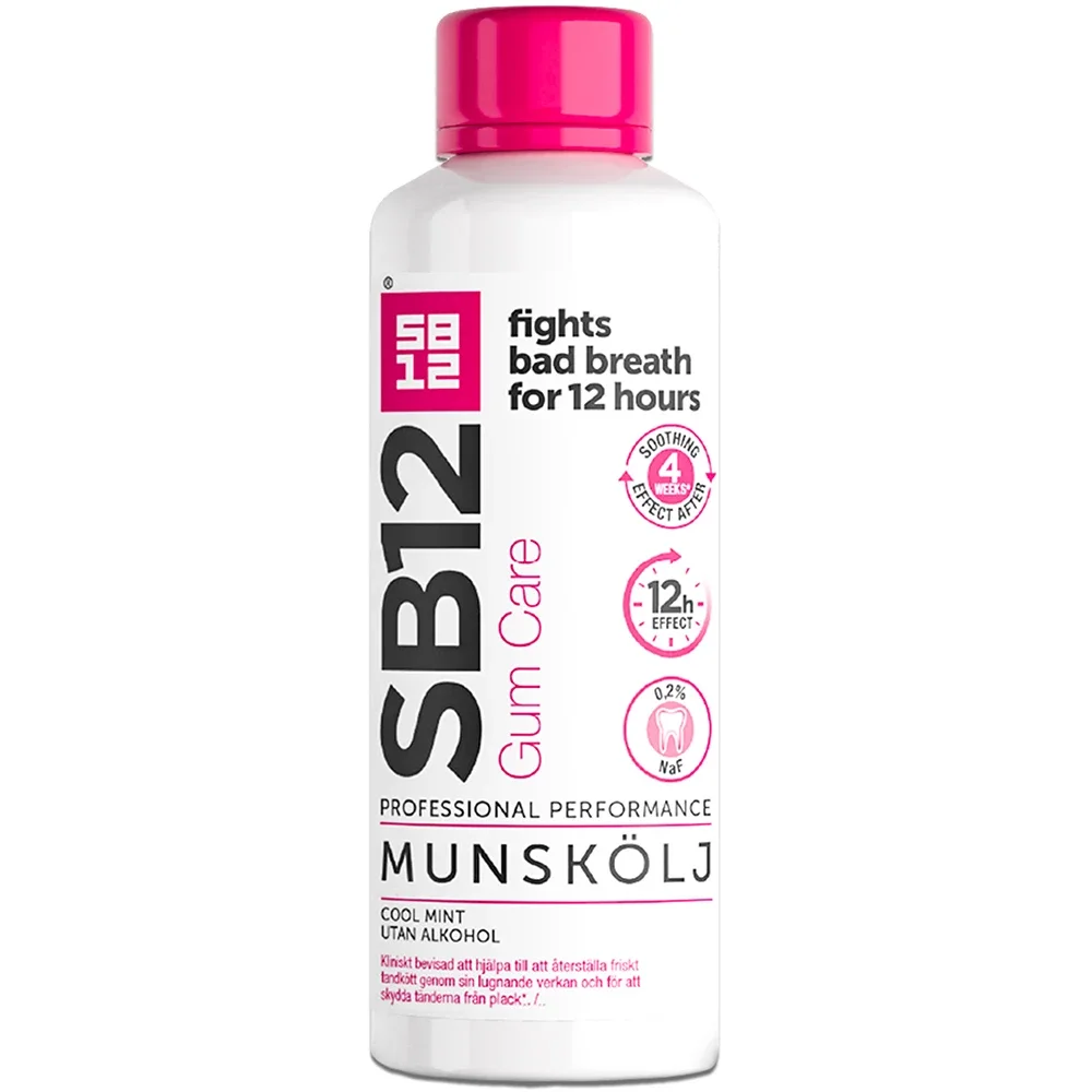 SB12 Gum Care Munskölj, 0,2% 500 ml - Munskölj mot dålig andedräkt