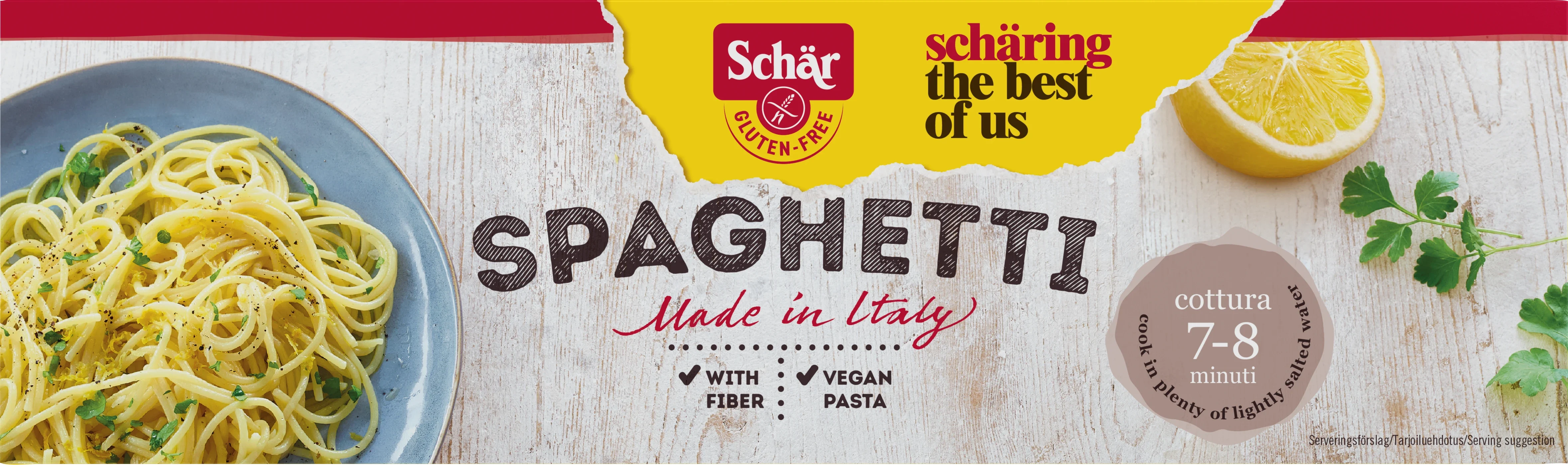 Schär Glutenfri Spaghetti 500 g - Specialkost för barn