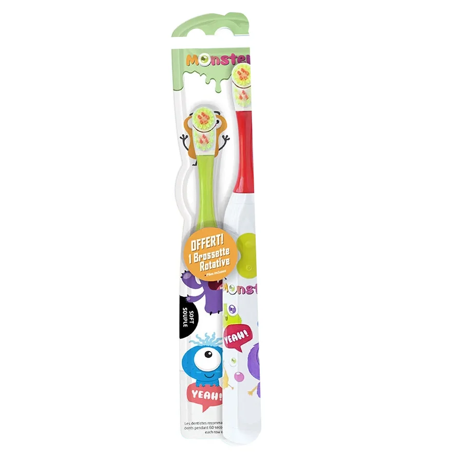 Les Babygators Monsters Eltandborste 3 år+ - Eltandborstar för barn