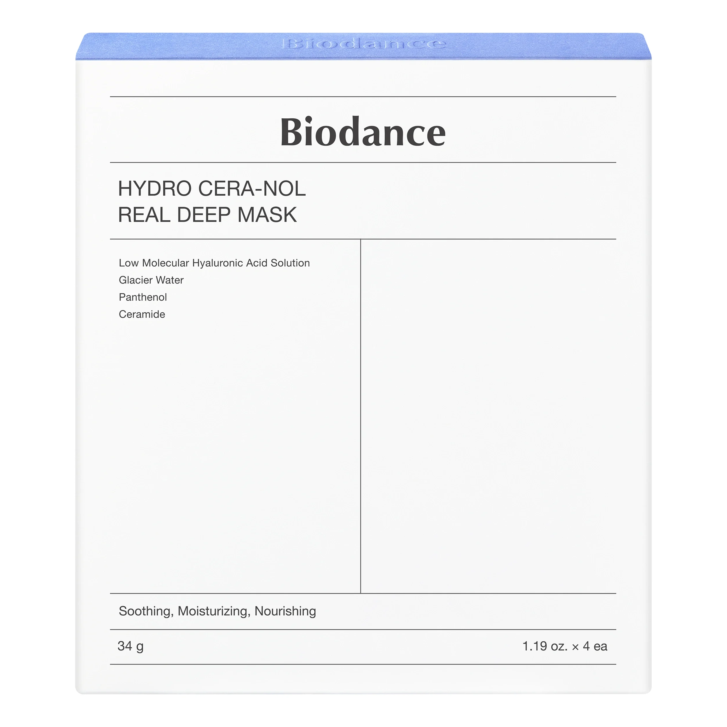 Biodance Hydro Cera-Nol Real Deep Mask 1 box - Ansiktsmask