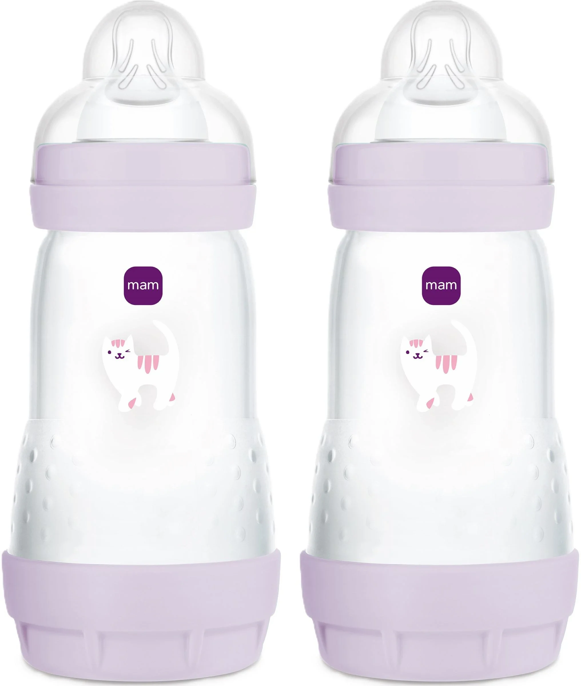 MAM Easy Start Anti-Colic Nappflaska Pink 260 ml 2-pack - Nappflaskor & vällingflaskor