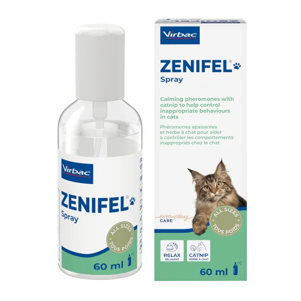 Virbac Zenifel Calming Spray for Cats 60 ml - Rädsla & oro hos katt