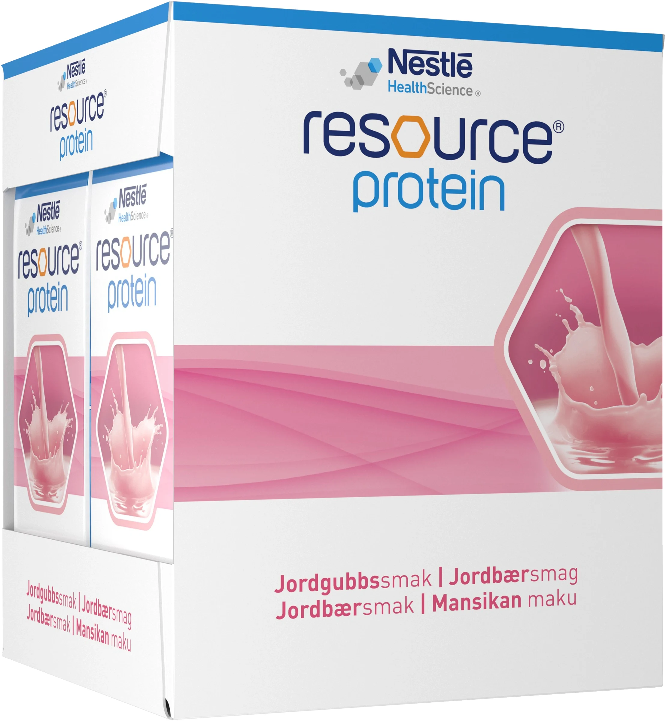 Resource Protein Jordgubb 4x200 ml - Näringsdrycker