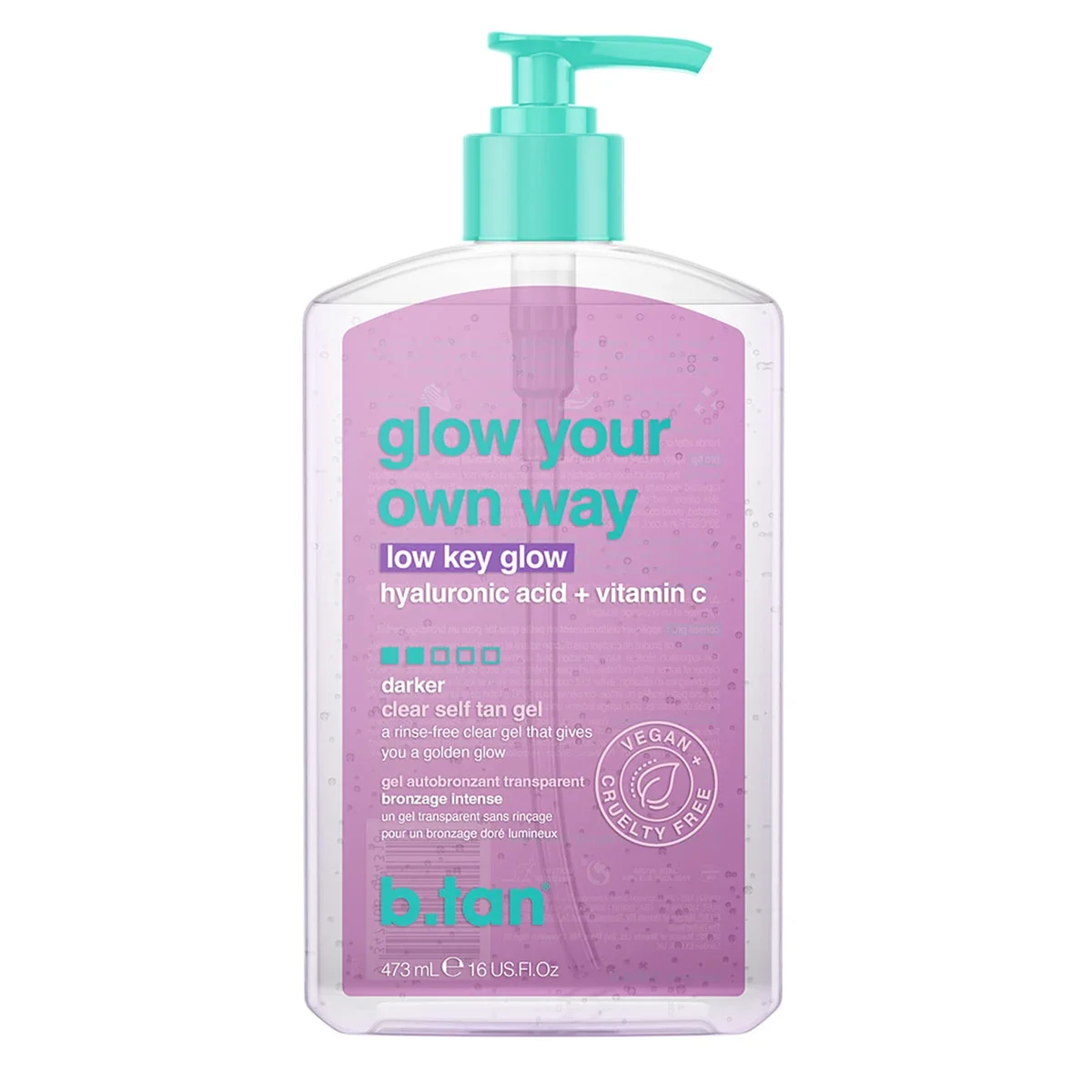 b.tan Glow Your Own Way Low Key Glow - Self Tan Gel 437 ml