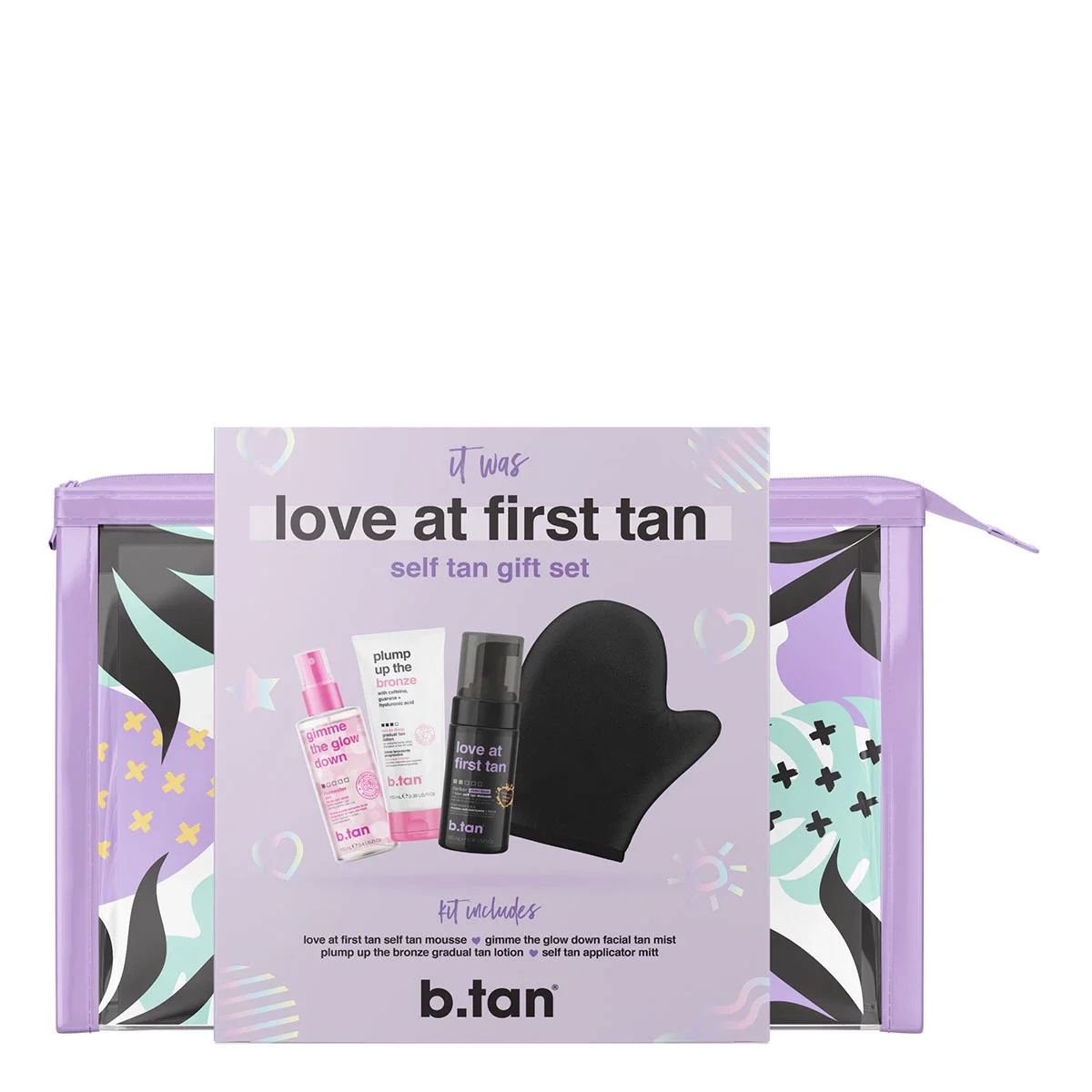 b.tan Love At First Tan Gift Set - Brun utan sol droppar