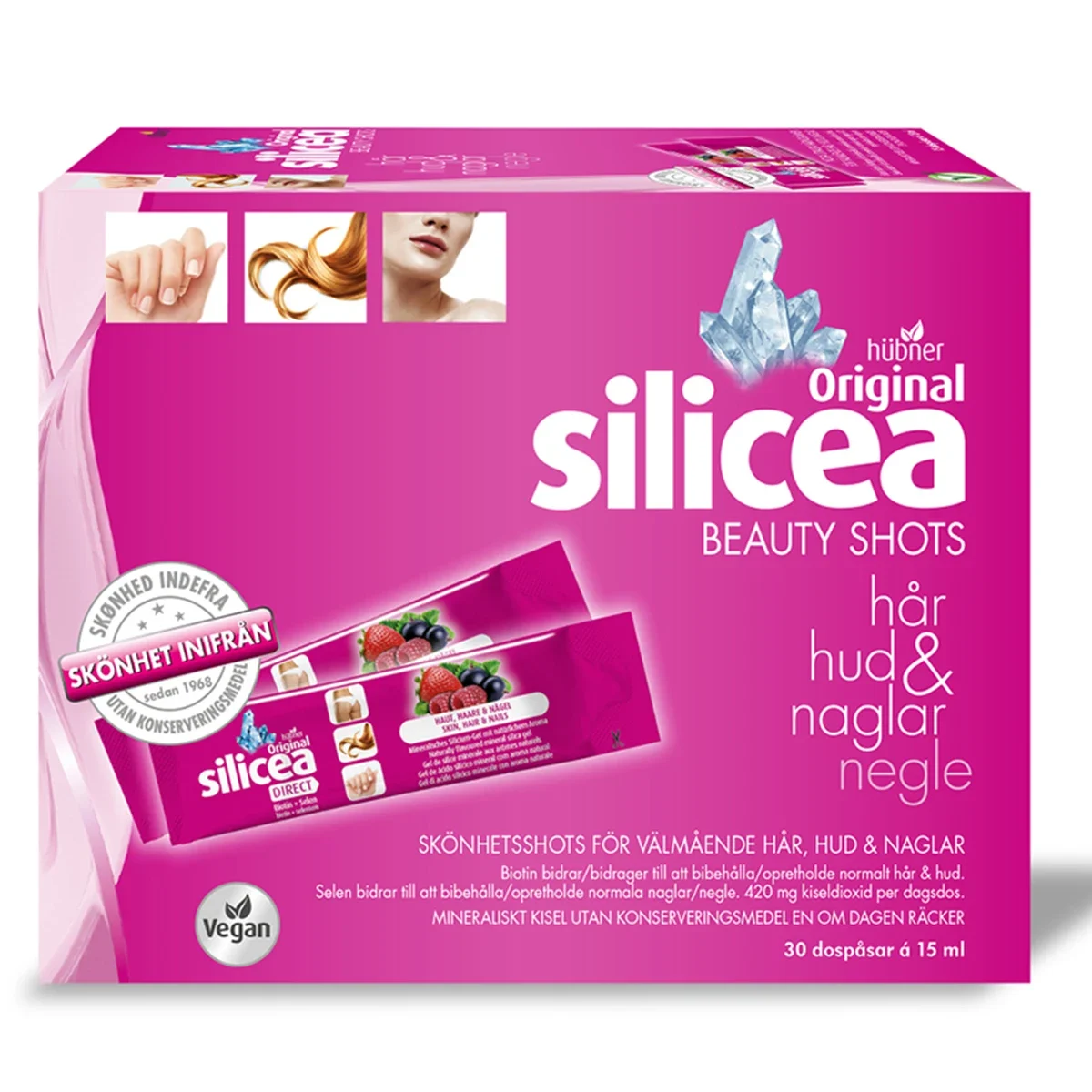 Original Silicea Beauty Shots 30 dospåsar - Kosttillskott för hår, hud & naglar