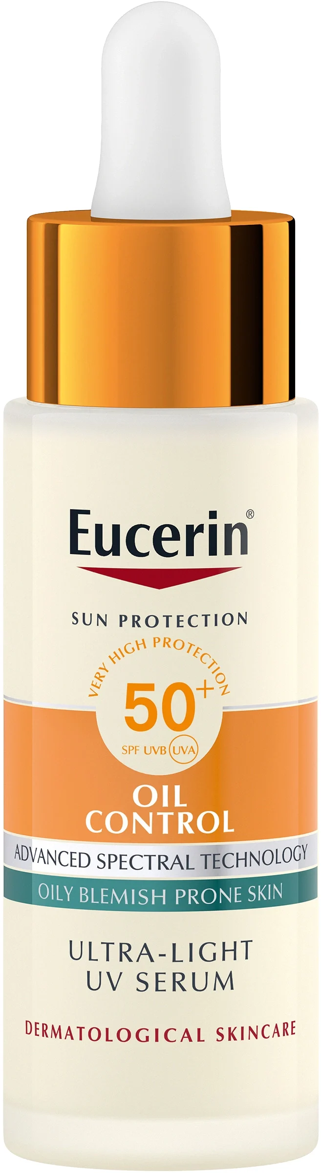 Eucerin Sun Oil Control Daily UV-Serum SPF50+, 30 ml - Solskydd ansikte