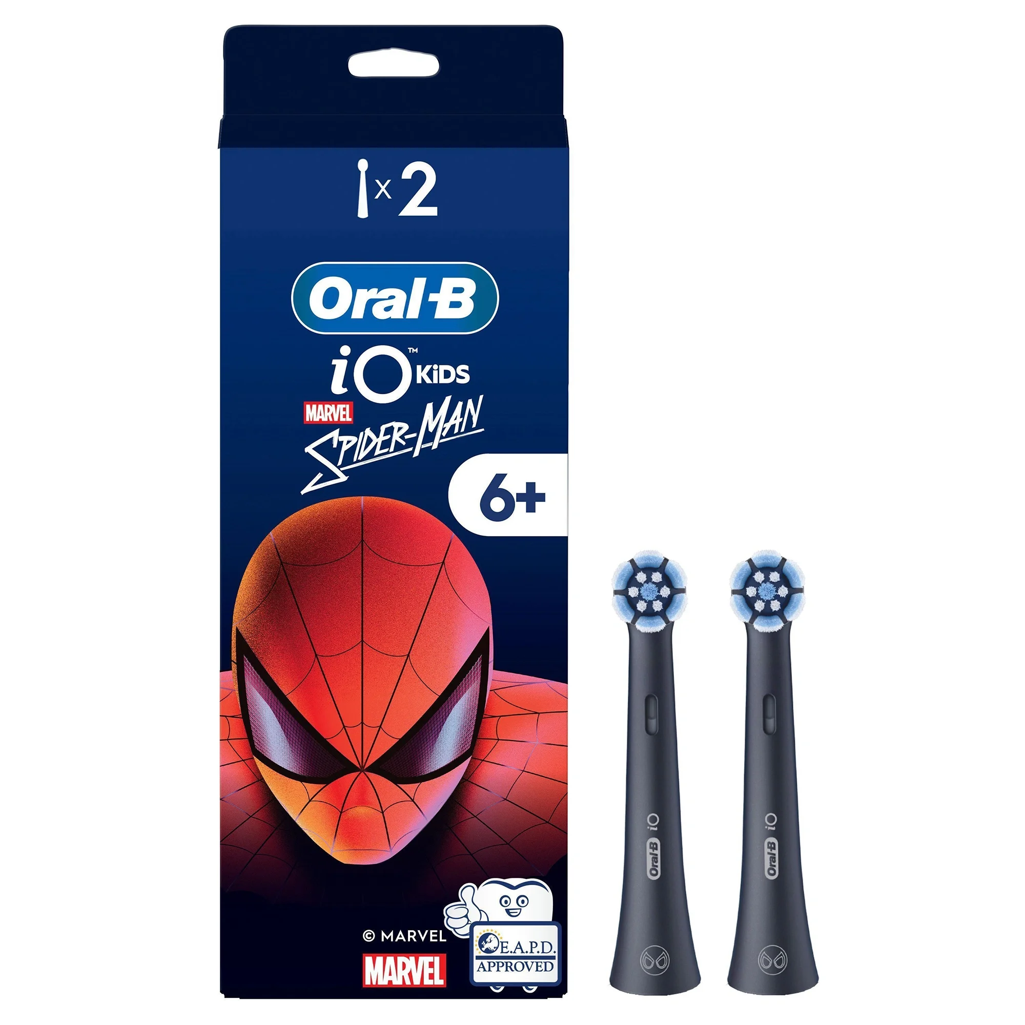 Oral-B iO Kids 6+ Marvel Spider-Man Tandborsthuvuden 2 st - Tandborsthuvuden för barn