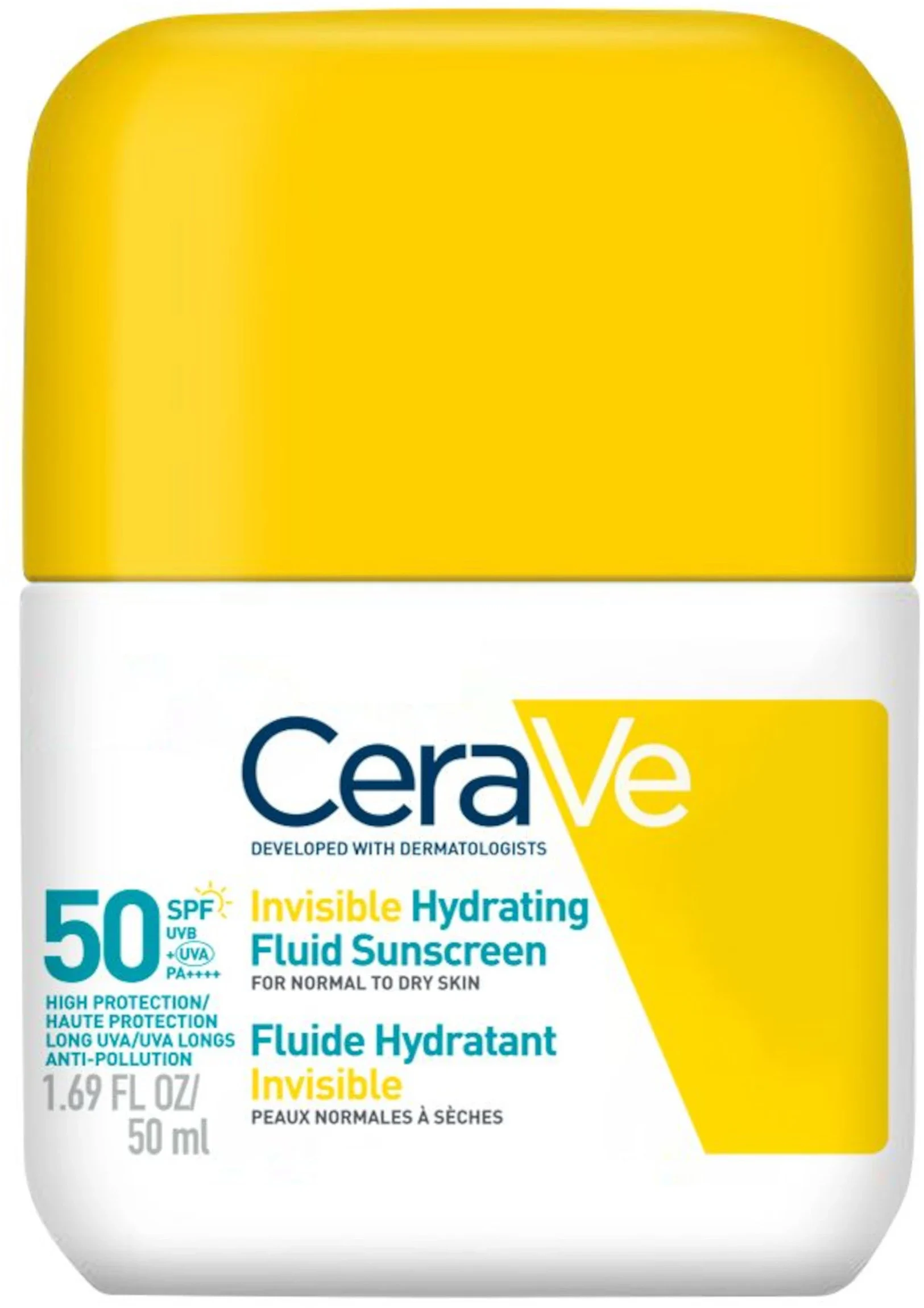 CeraVe Invisible Hydrating Fluid Sunscreen Face SPF50 50ml - Solskydd ansikte