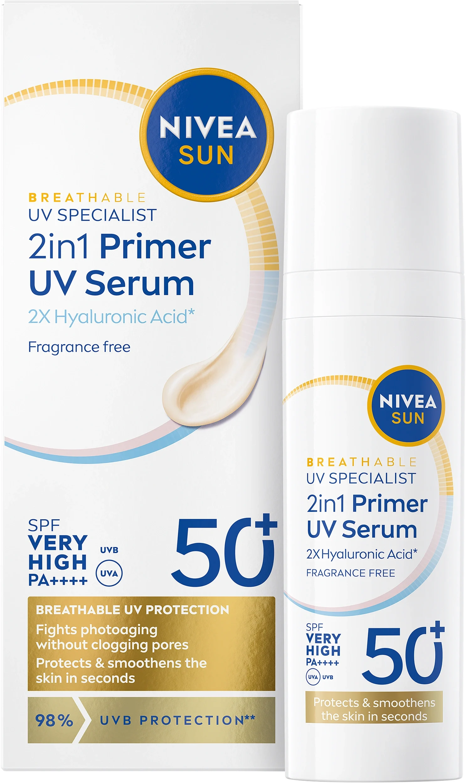 Nivea Sun UV Face 2in1 Daily UV Serum SPF 50+, 30 ml