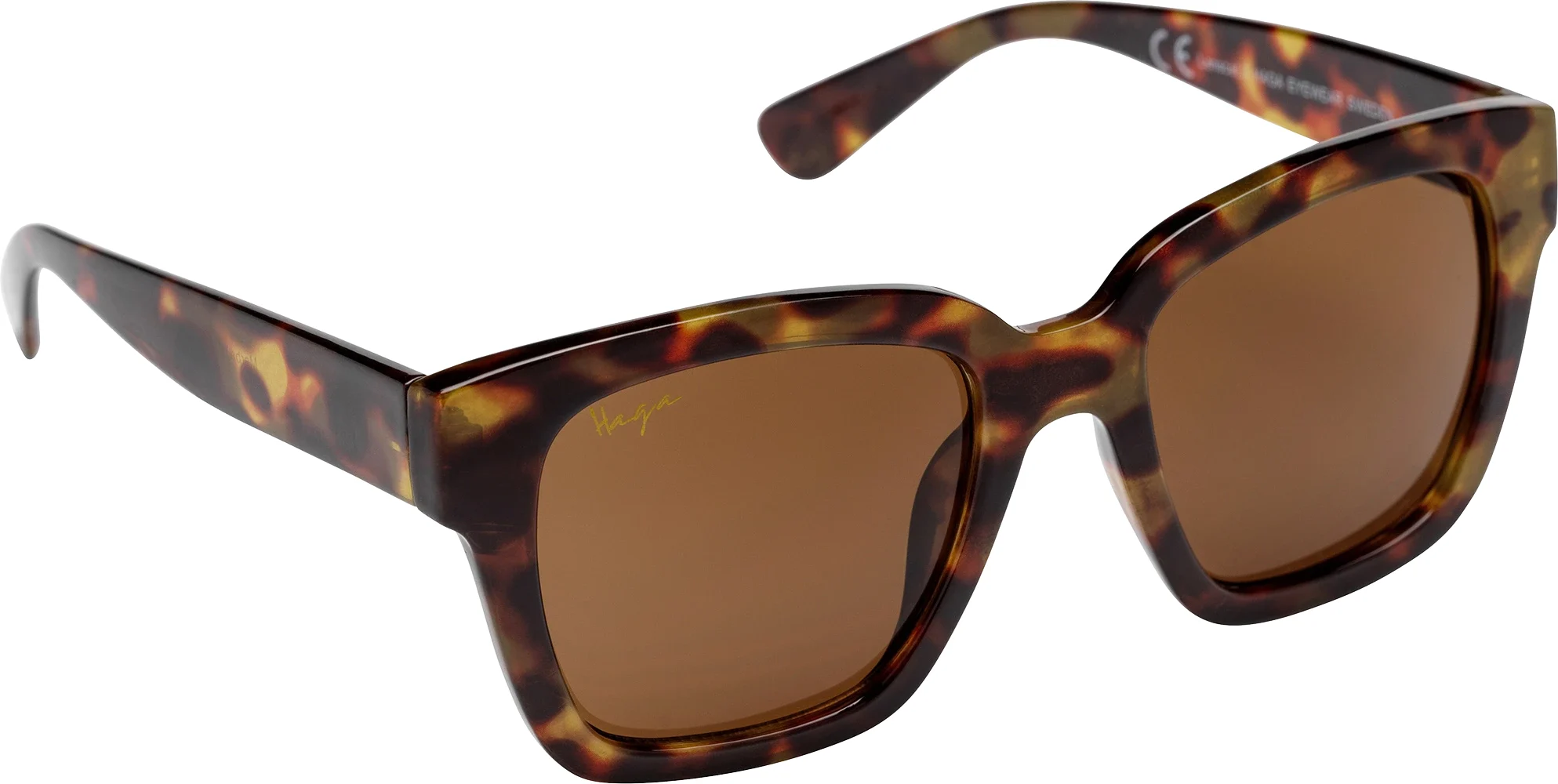 Haga Eyewear Marbella Havana Brown Lens - Solglasögon
