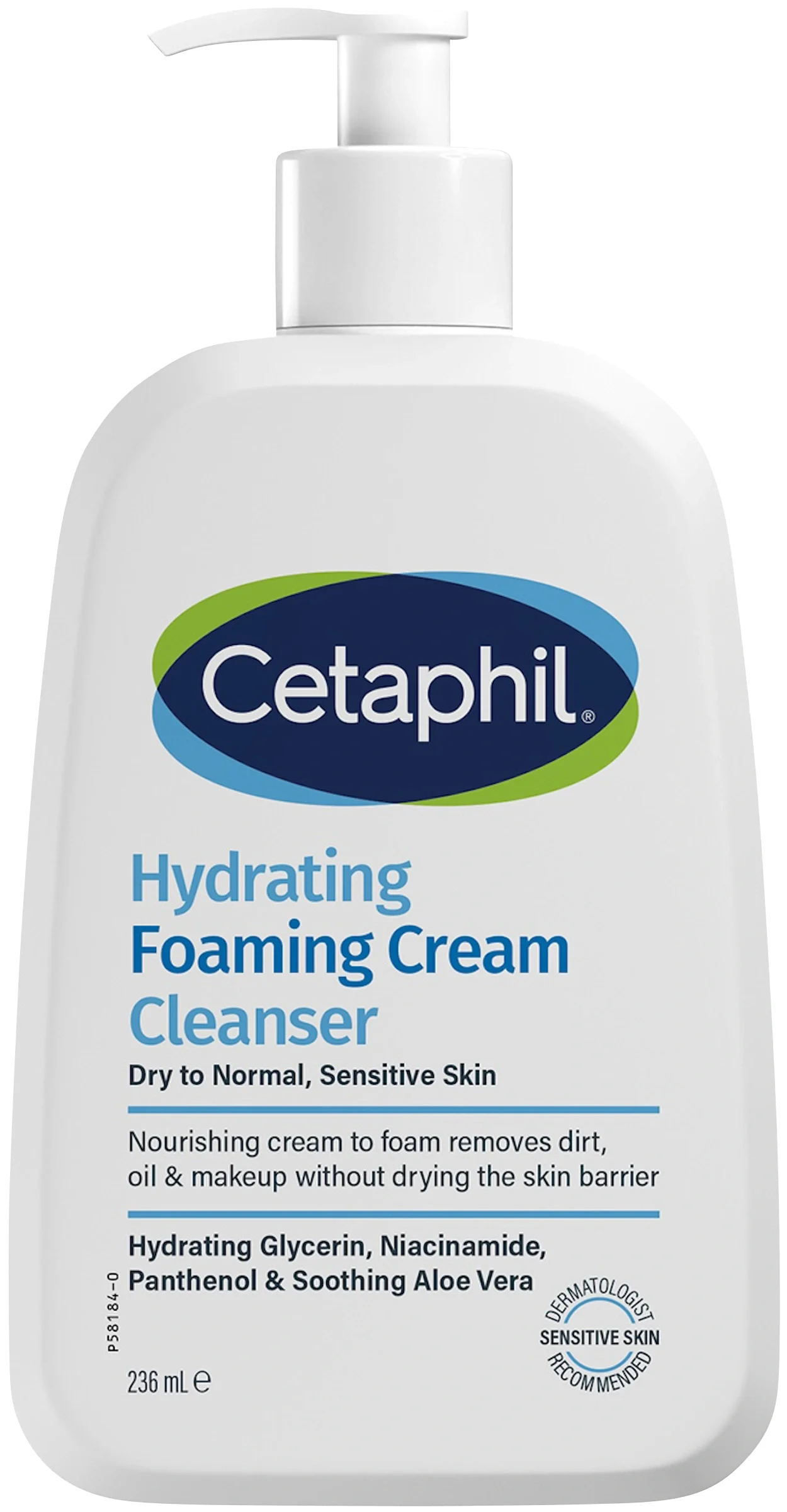 Cetaphil Hydrating Foaming Cream Cleanser 236 ml - Ansiktsrengöring