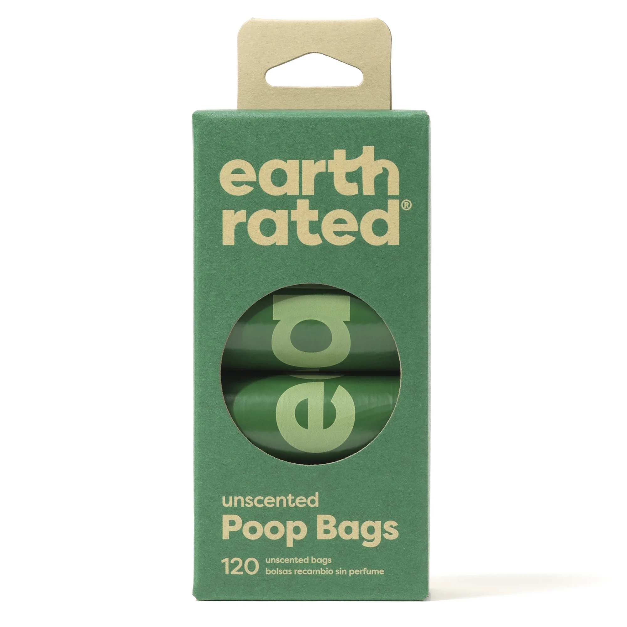Earth Rated Poop Bags Refill 8-pack Unscented - Hundbajspåsar