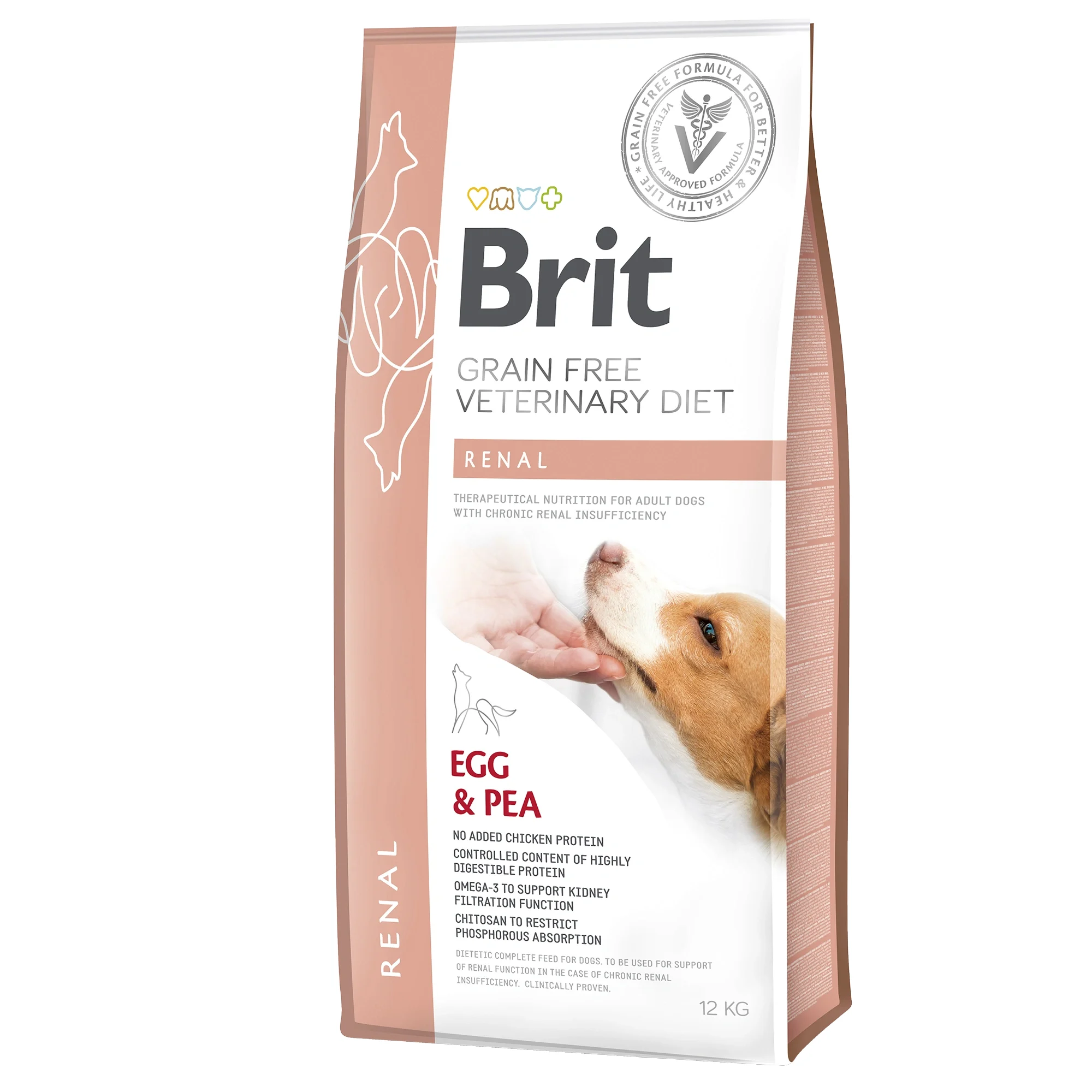Brit Grain-Free Veterinary Diet Dog Renal 12 kg - Torrfoder hund