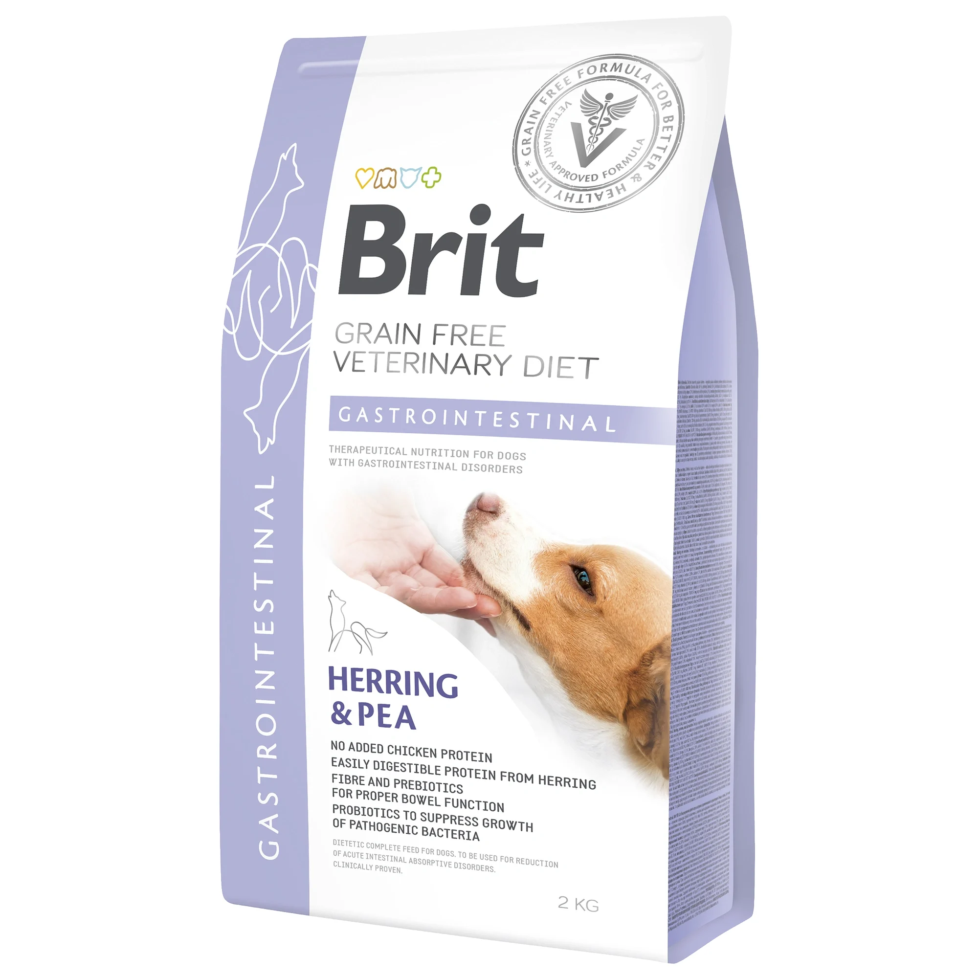 Brit Gluten & Grain-Free Veterinary Diet Dog Gastrointestinal 2 kg - Torrfoder hund