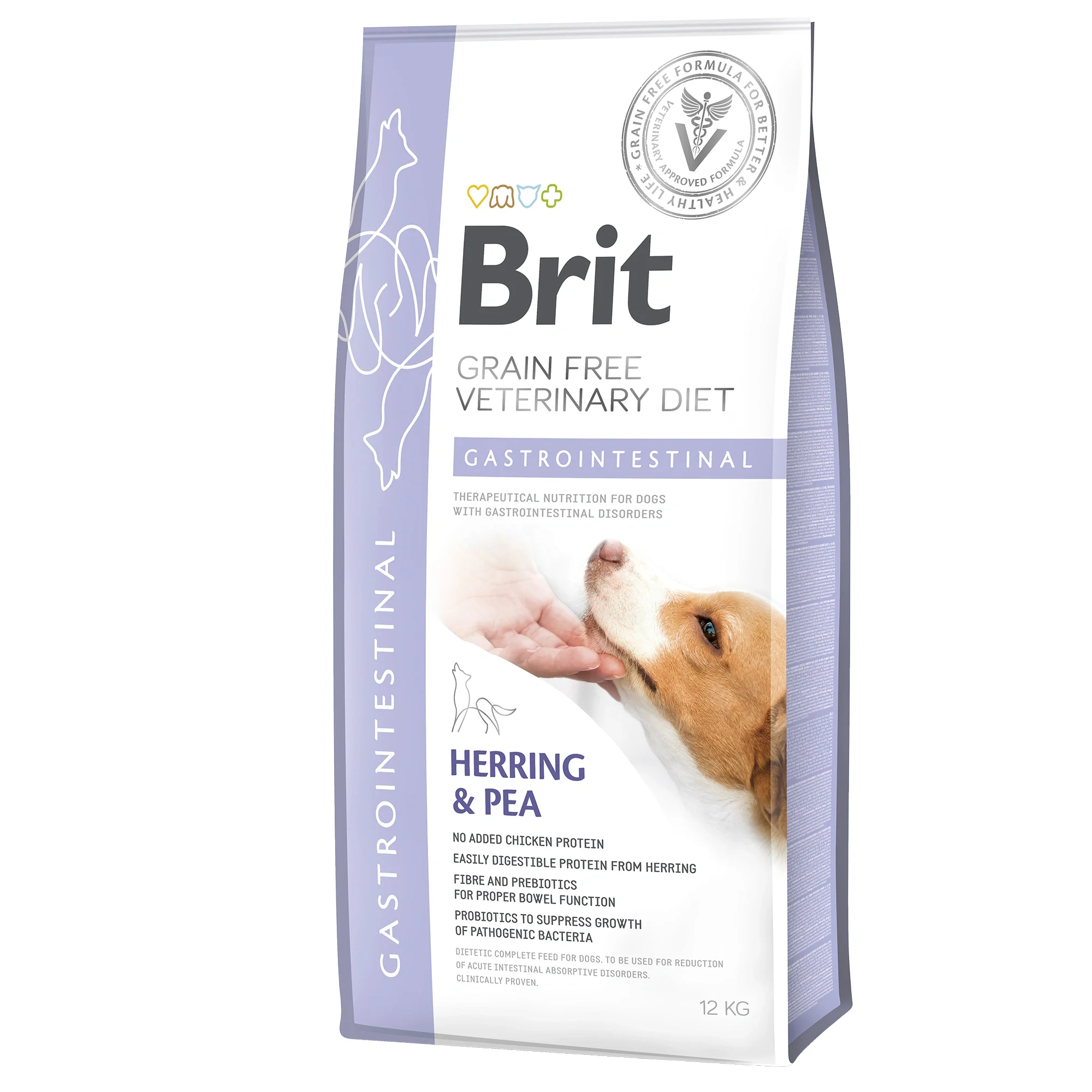 Brit Gluten & Grain-Free Veterinary Diet Dog Gastrointestinal 12 kg - Torrfoder hund