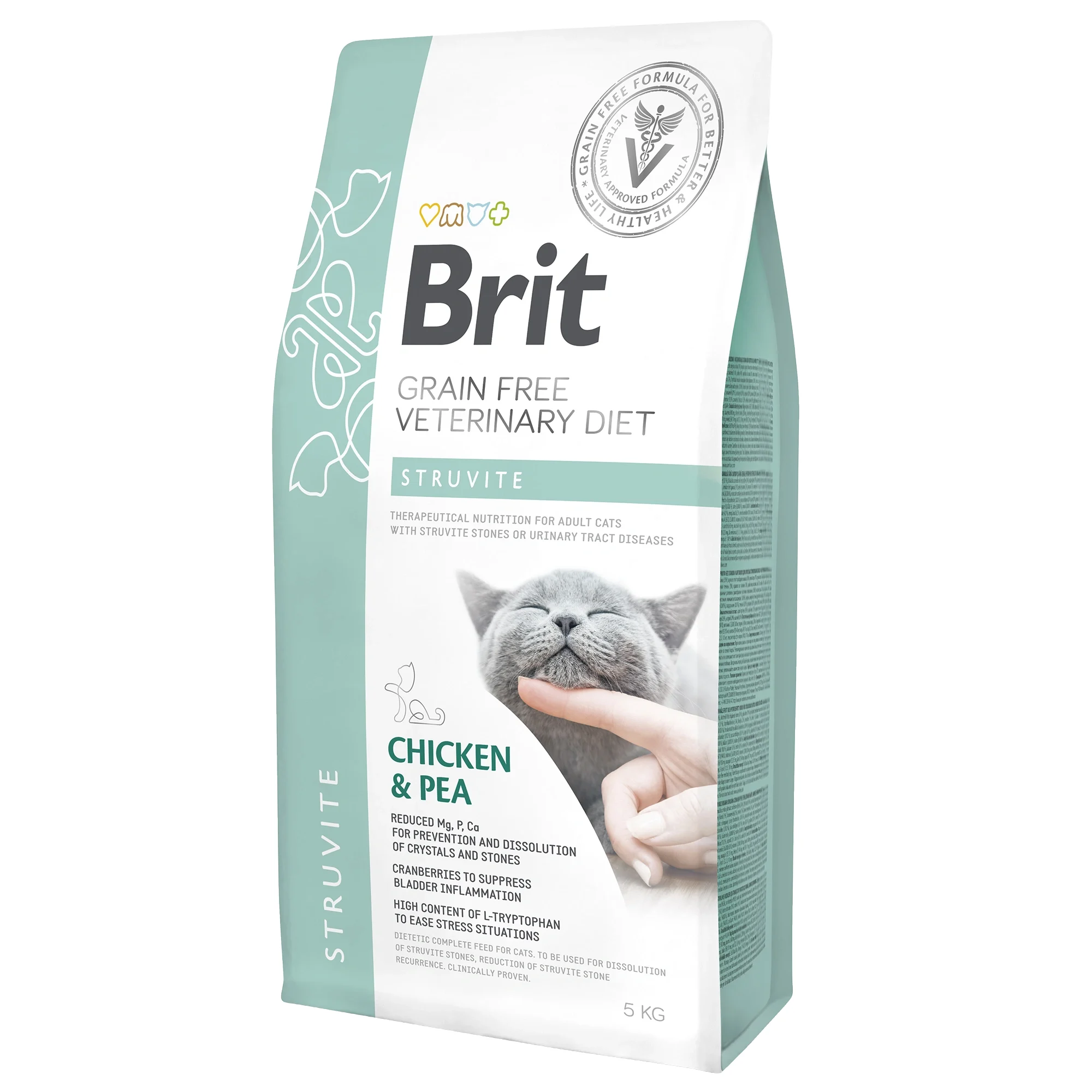 Brit Grain-Free Veterinary Diet Cat Struvite 5 kg - Torrfoder katt